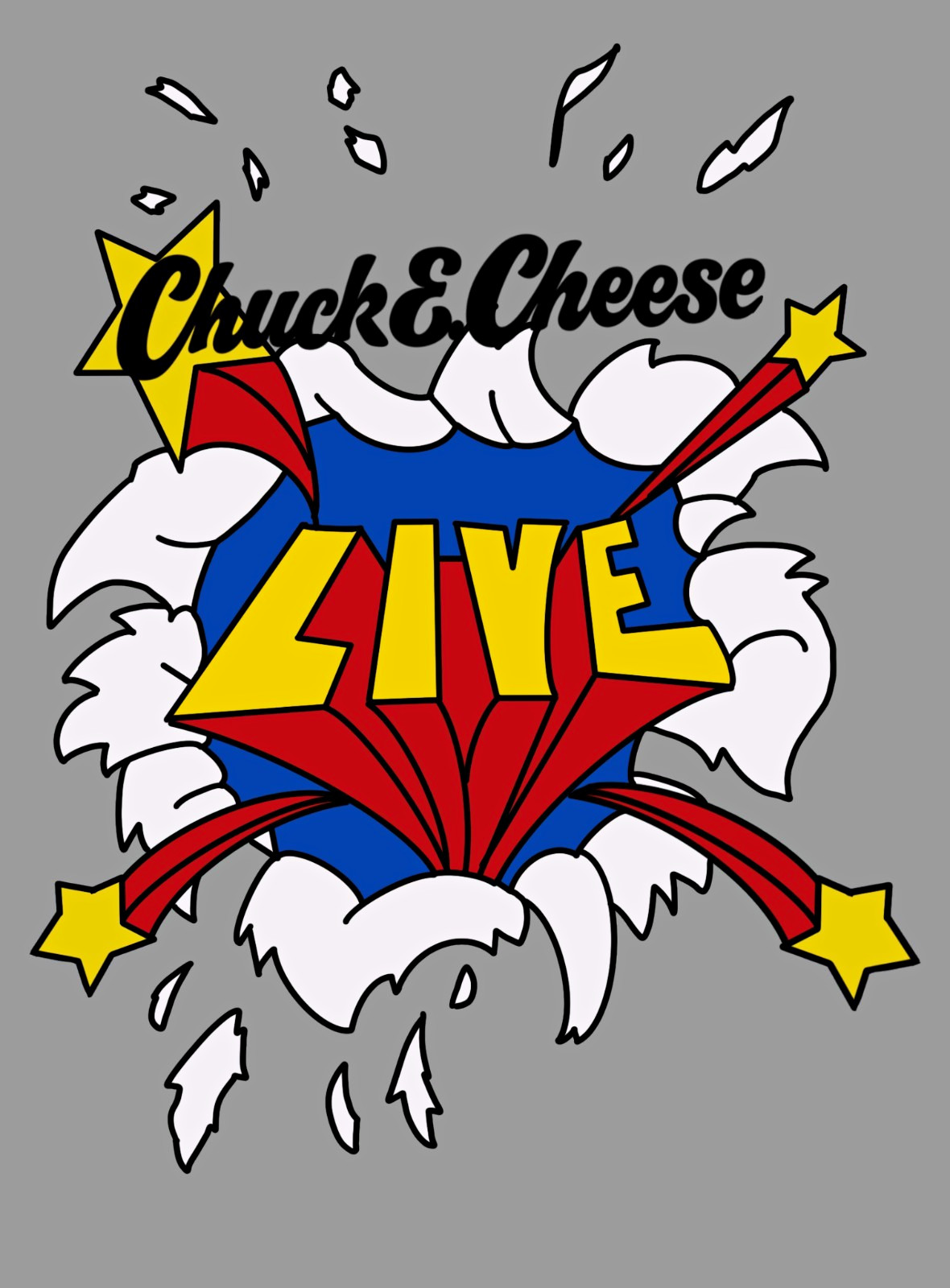 Chuck E. Cheese LIVE Stage Poster 8x10