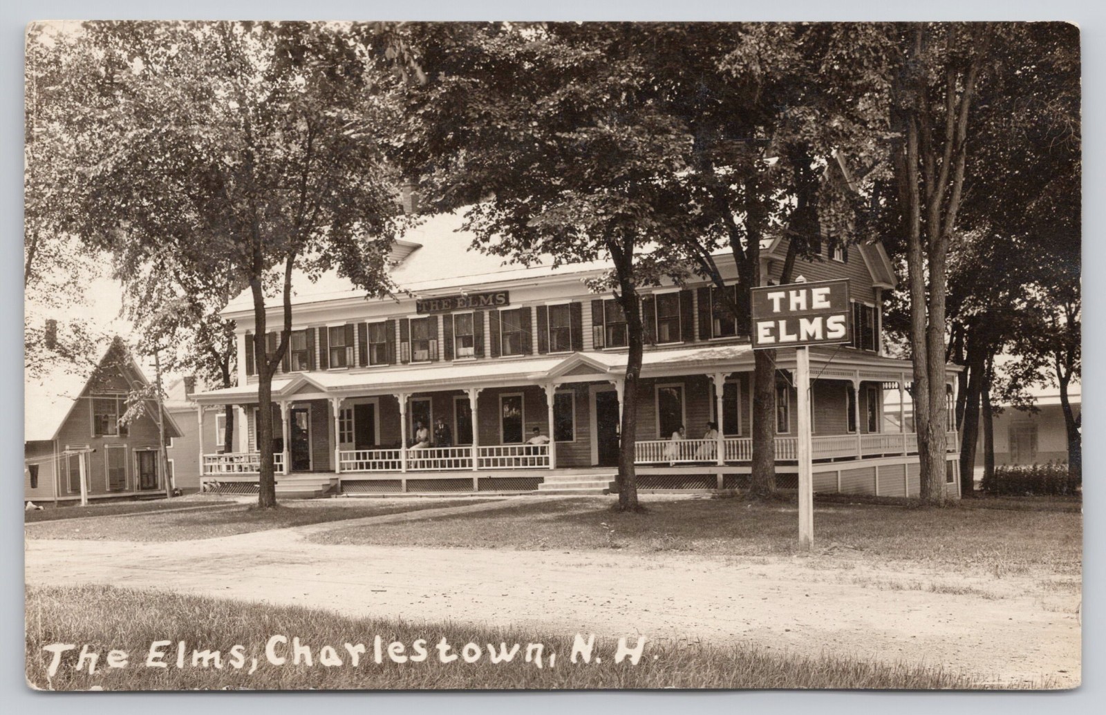 Charlestown NH New Hampshire The Elms RPPC Real Photo c1918-1930 Postcard