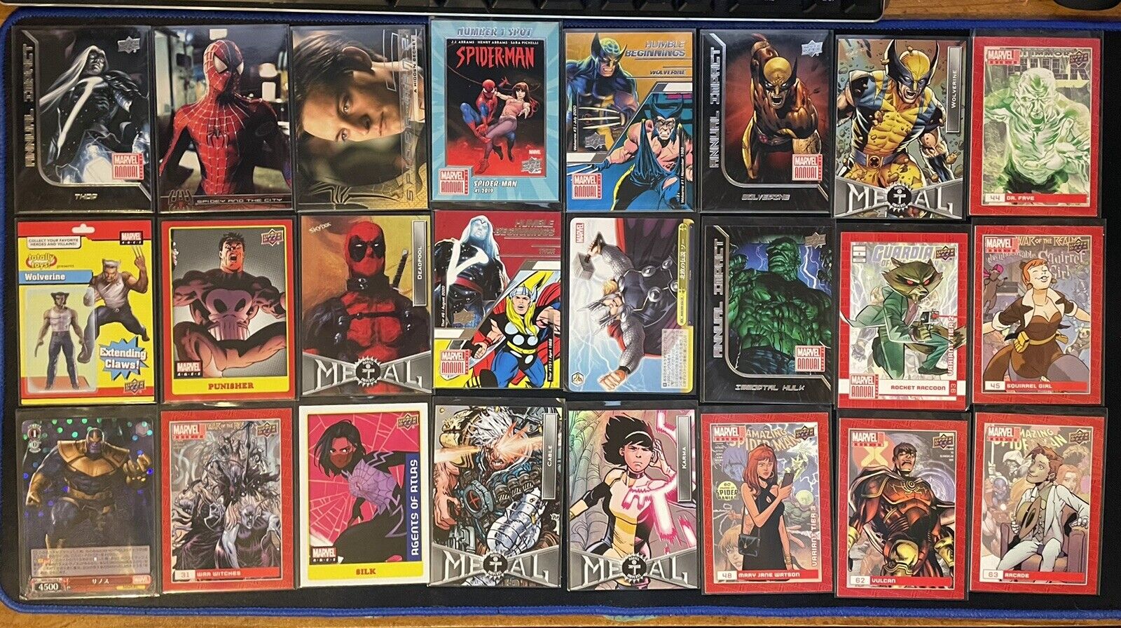 Marvel 2021/22 Upper Deck (105) Mega Card Lot Thor,Loki,Black Panther,Spiderman