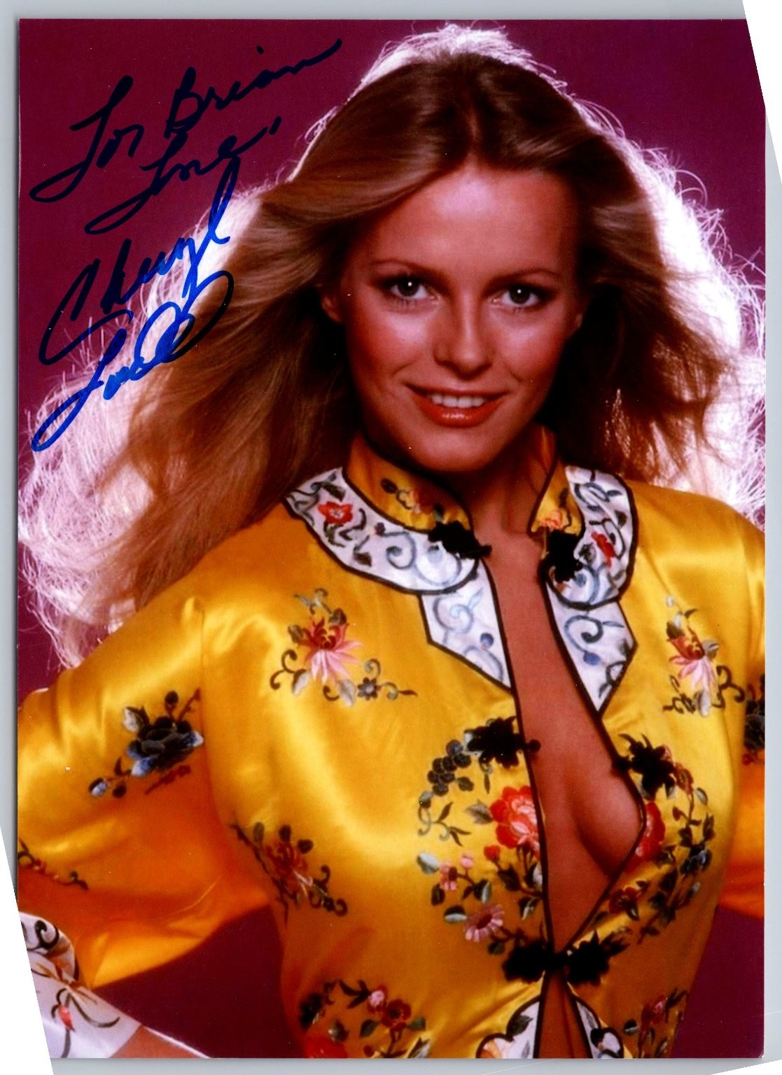 Cheryl Ladd Autograph Signed Photo Actress Charlie's Angels Vintage 5 x 7 Inches