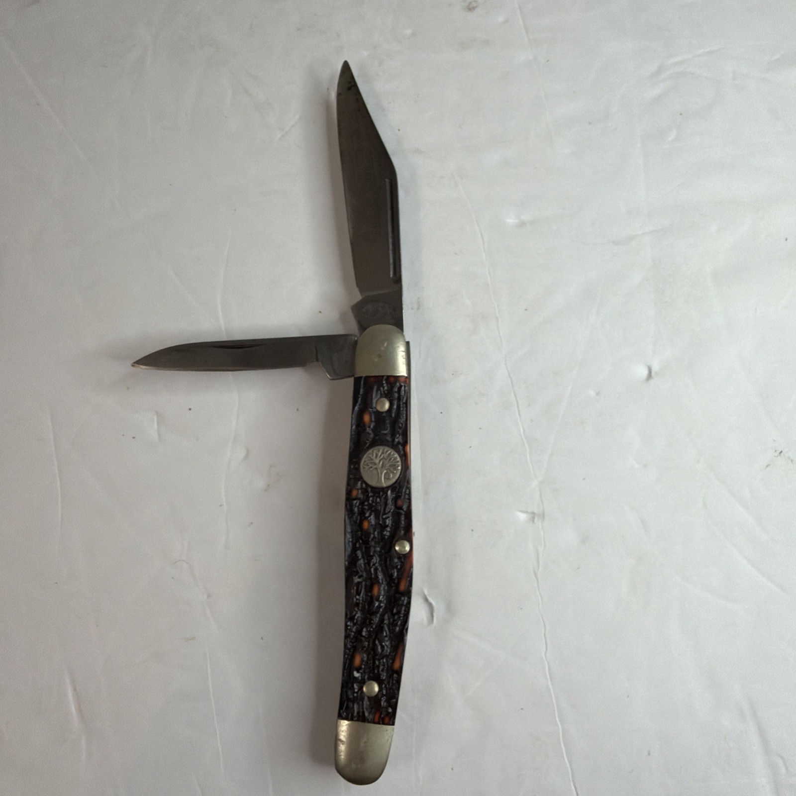 BOKER Tree Brand 2-Blade Stockman Folding Pocket Knife; Solengen, Germany 8348