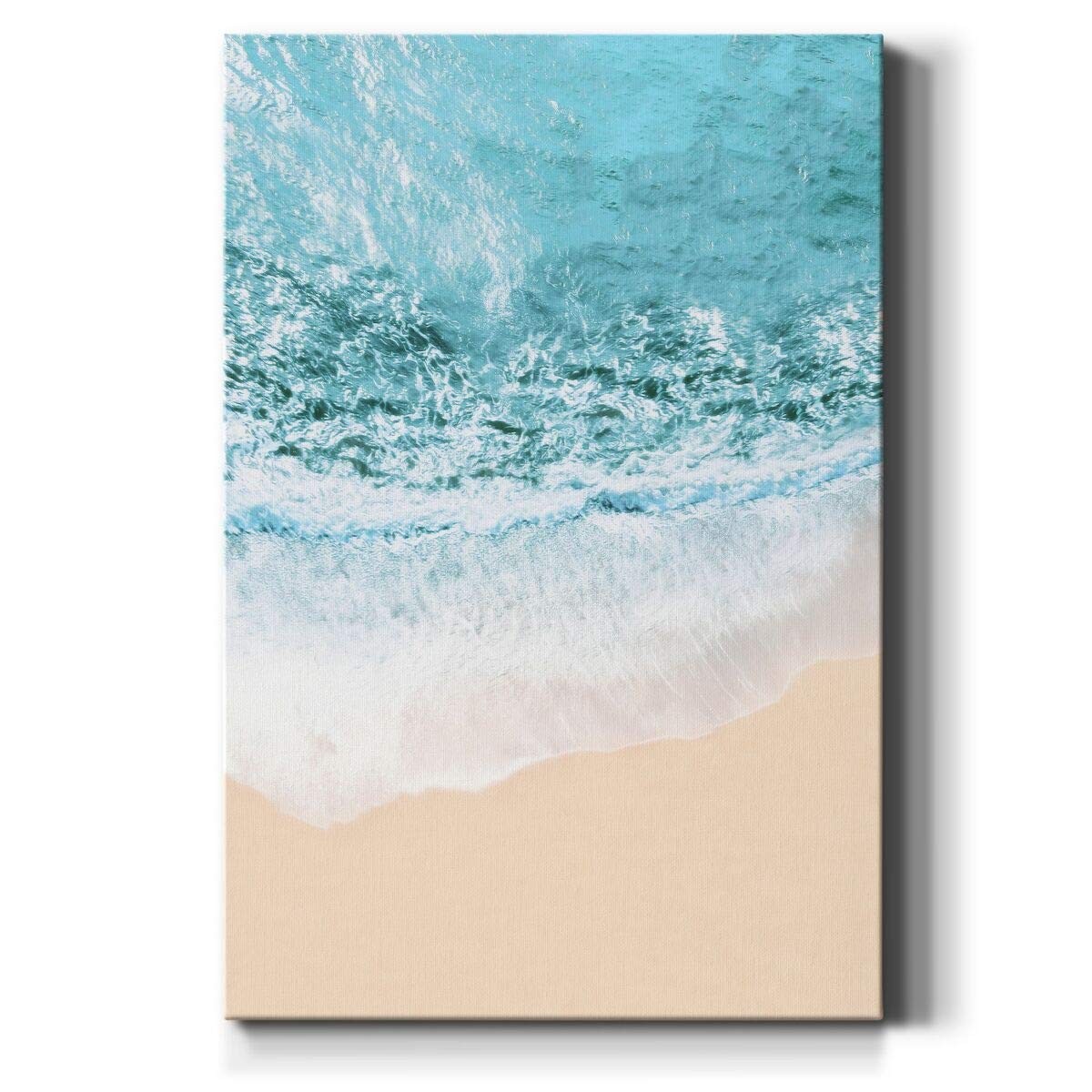 Renditions Gallery Ocean Shore (1) Gallery Wrapped Canvas 32x48 in Made in USA