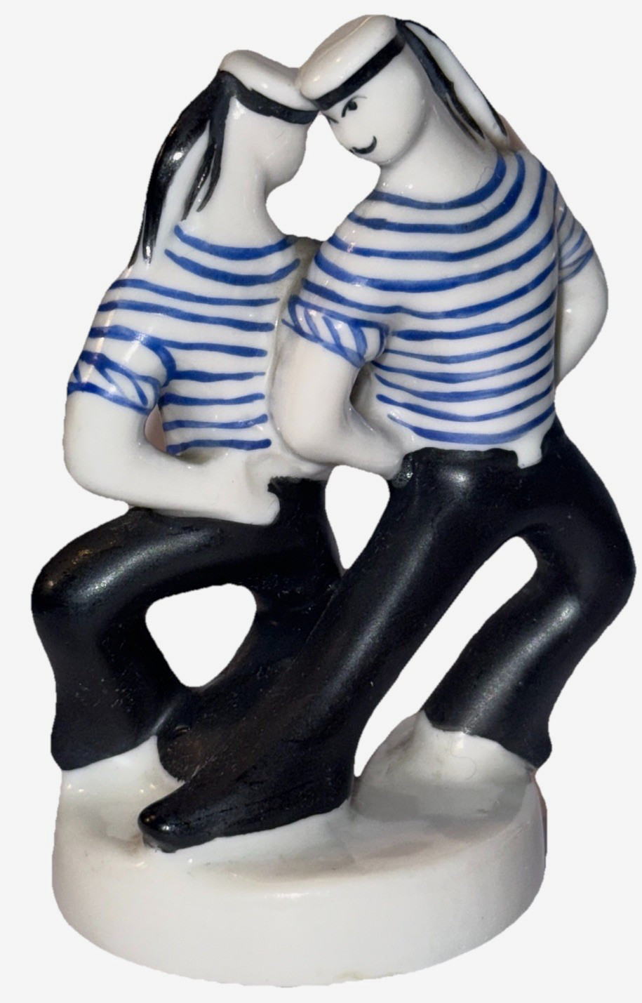 DMITROV PORCELAIN RUSSIA VINTAGE STYLIZED SAILOR FIGURE PORTRAIT FIGURINE