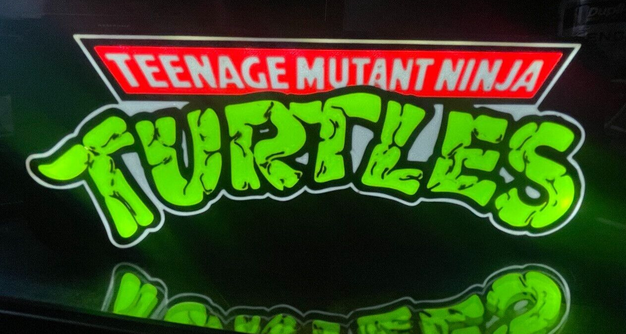 TMNT Teenage Mutant Ninja Turtles Led Lightbox Sign 9 inches Hang or stand