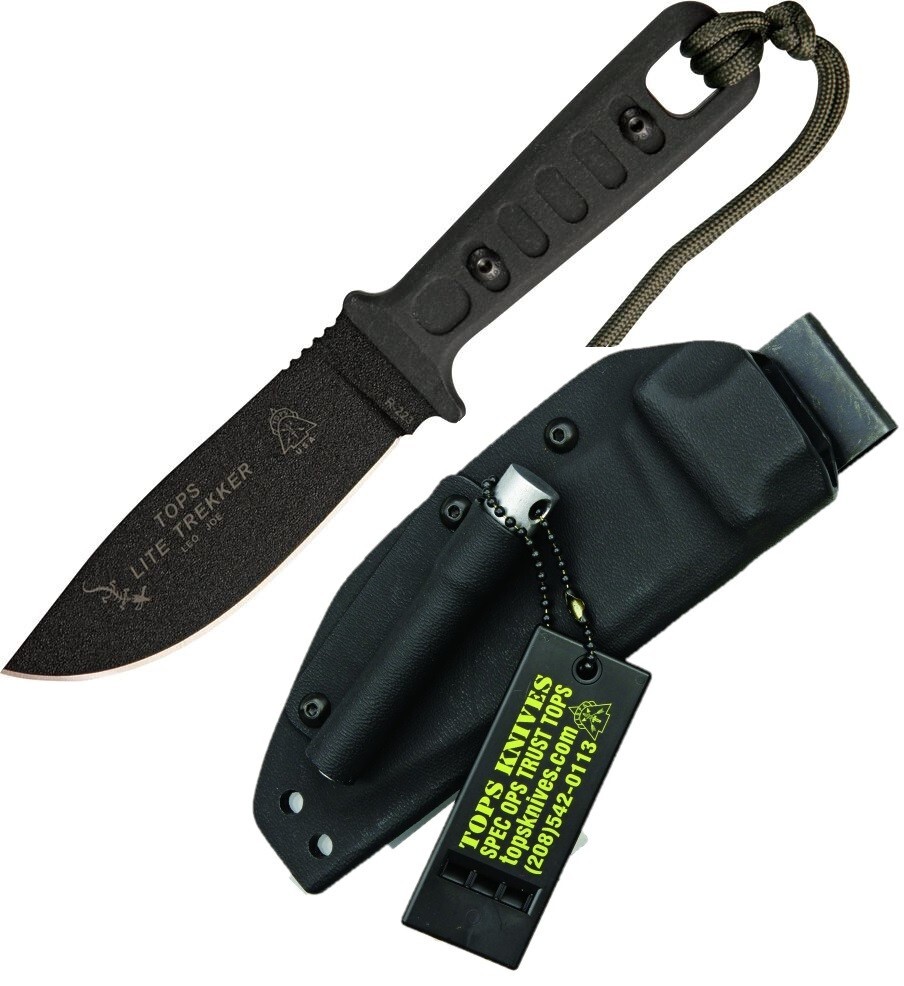 TOPS Lite Trekker Survival Fixed Knife 4.25\