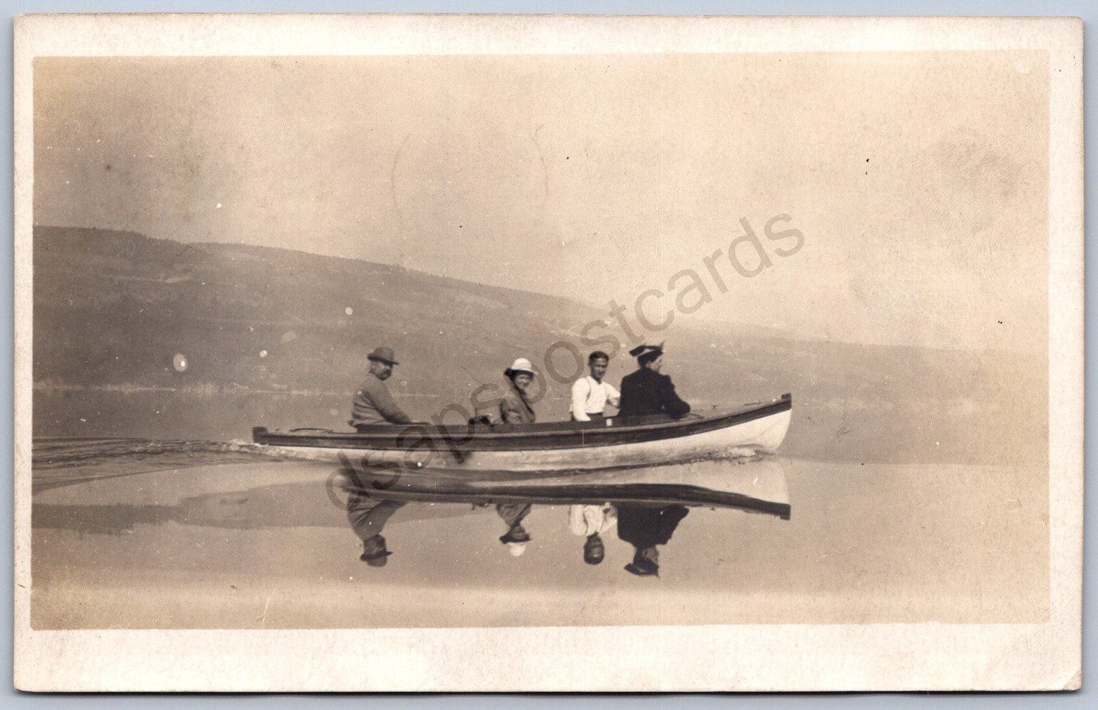 K32/ Canandaigua Lake New York RPPC Postcard c1910 Motor Boat Boating  932