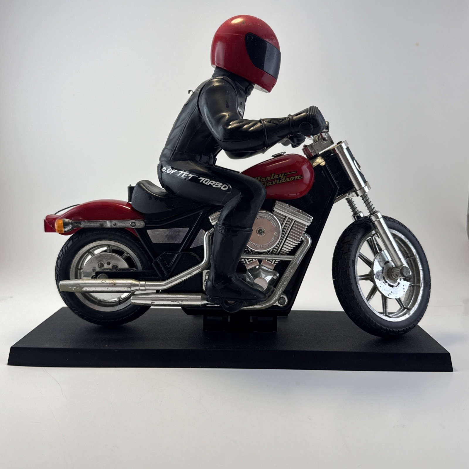 1994 Tyco Harley Davidson 6.0 parts bike and stand, not remote