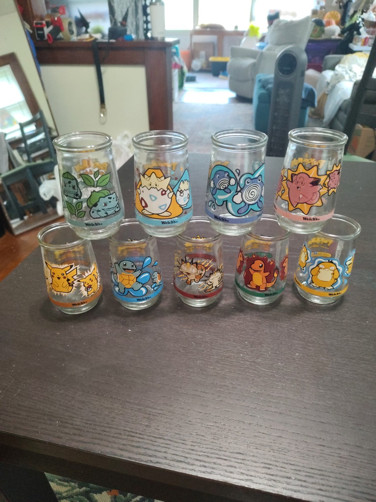 Vintage 1999 Pokemon Welch's Jelly Jar Complete Set Of 9