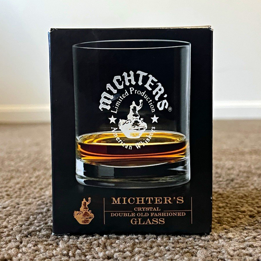 Michter's Crystal Double Old Fashioned Whiskey Glass New in Box 