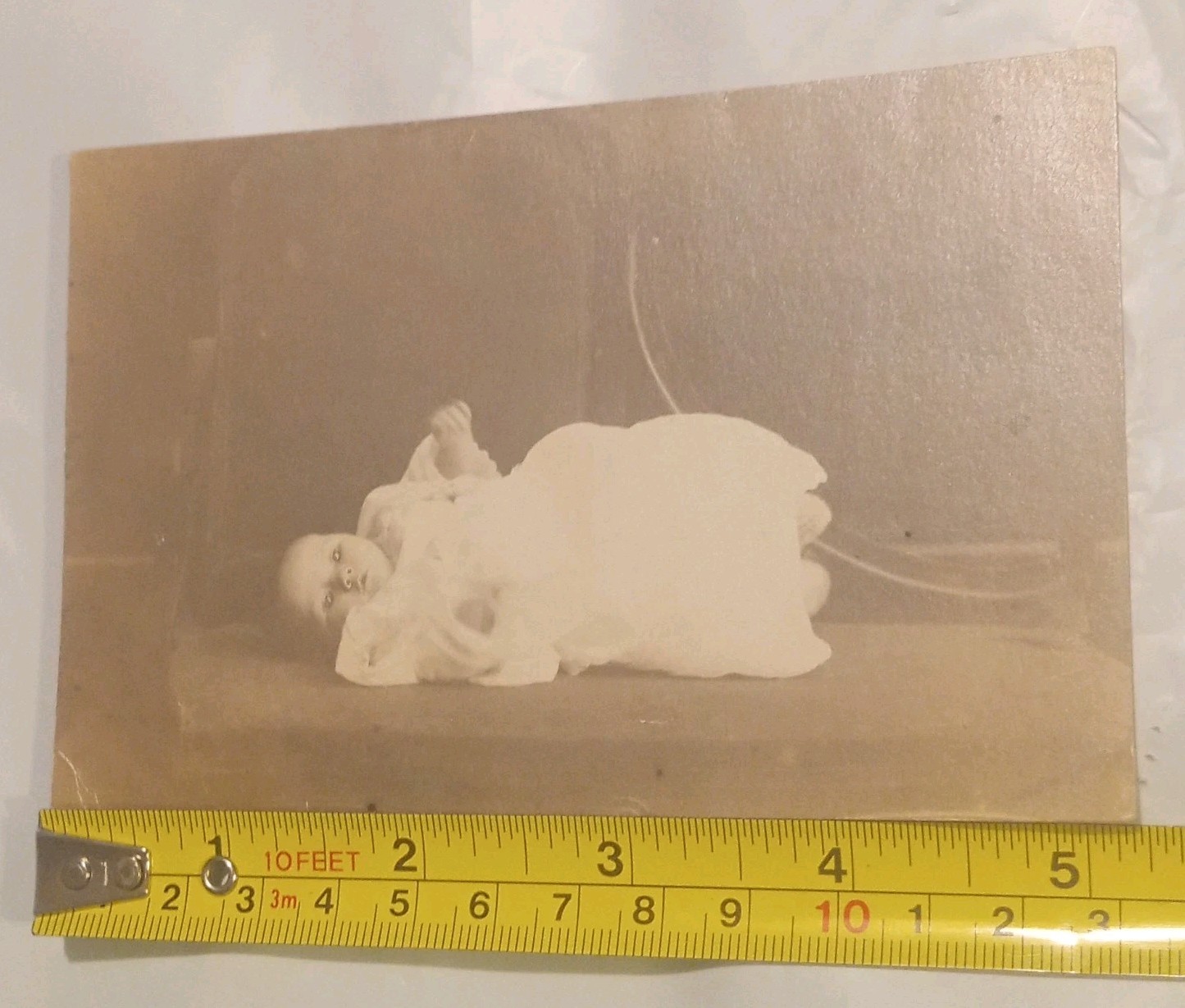 Antique 1900s Real Photo Postcard (RPPC) Baby Portrait - \
