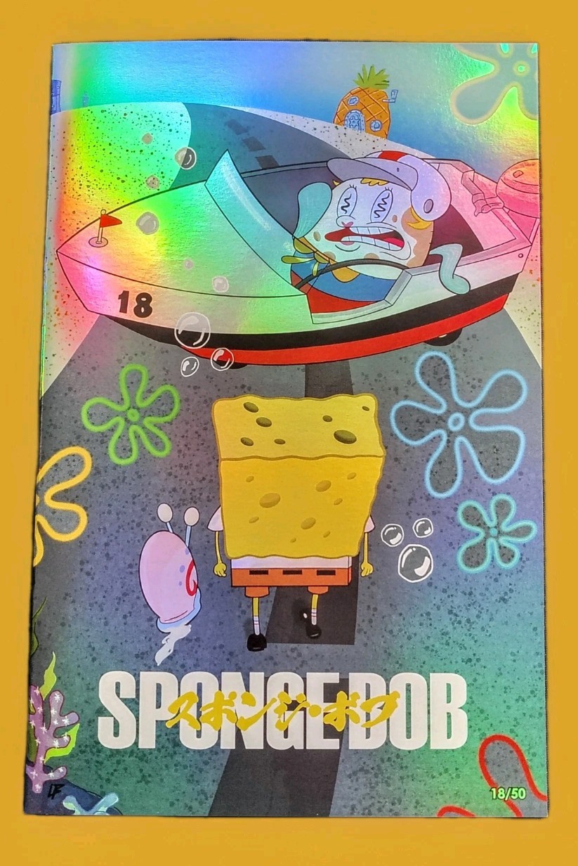 Orbit History of TV Spongebob Foil Akira Homage Megacon Error #18/50 Orbit History of TV Spongebob Foil Akira Homage Megacon Error #18/50