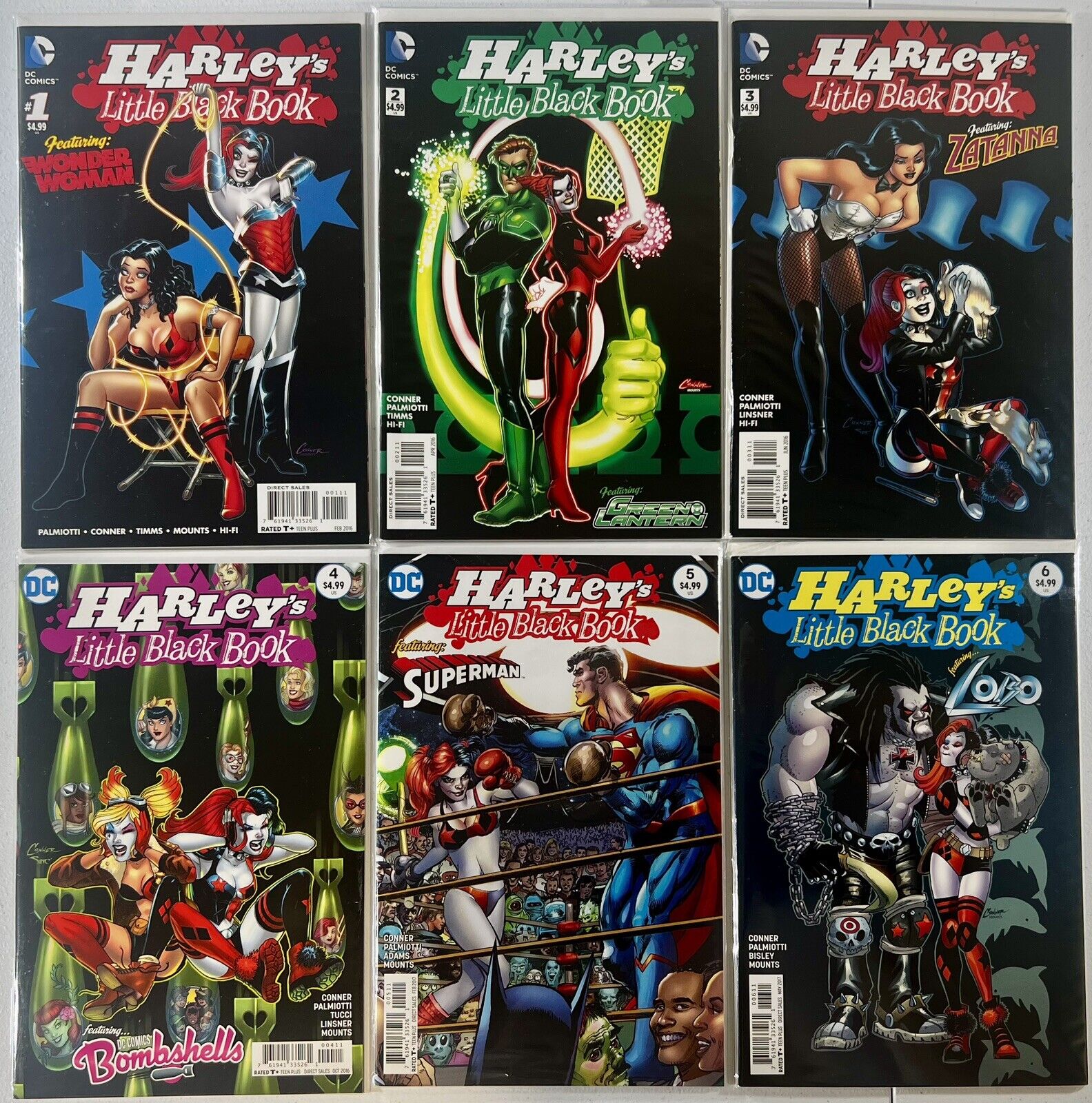 Harley\'s Little Black Book #1-6 Complete Run 2016 Lot of 6 High Grade NM