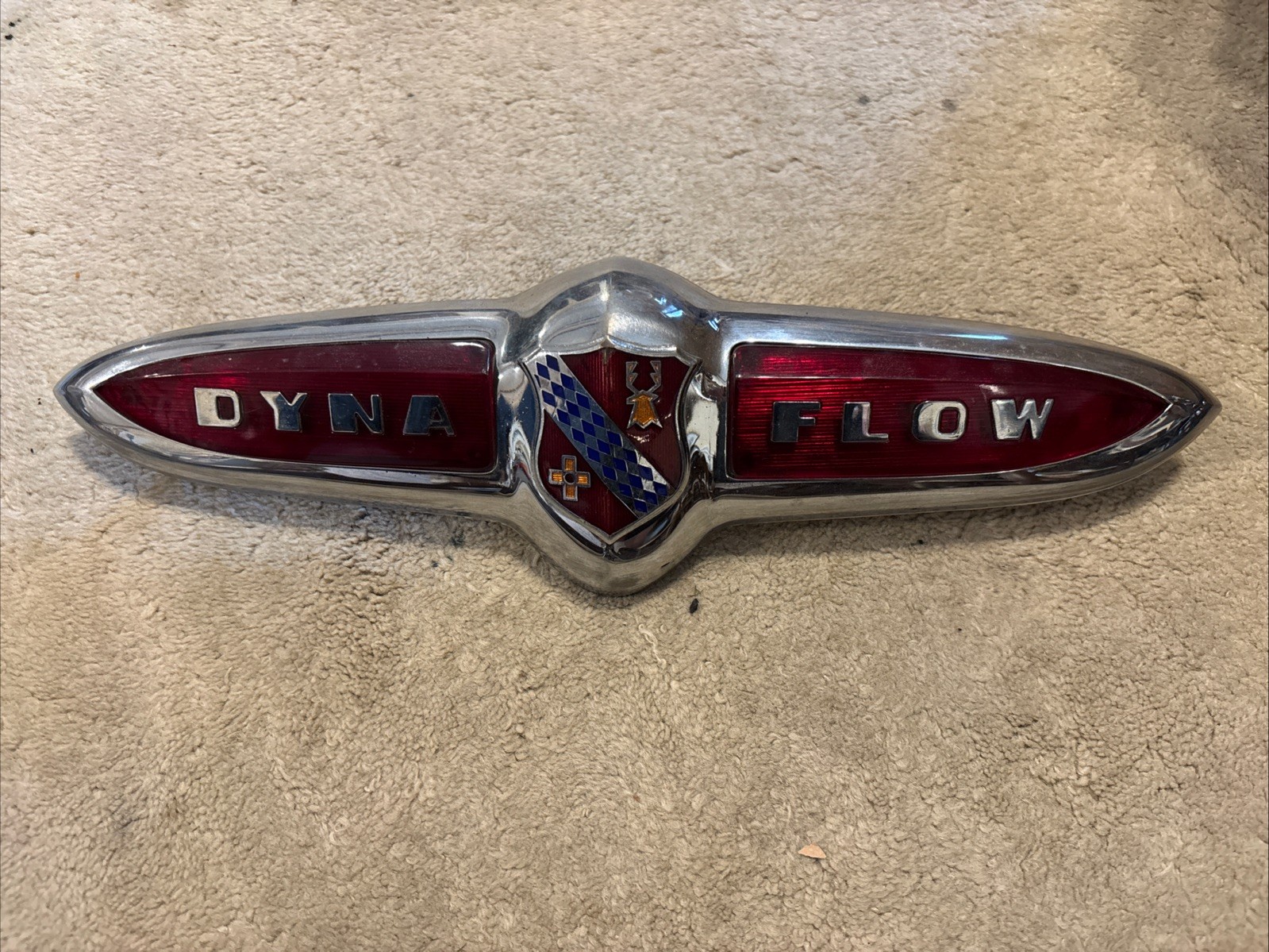 Vintage Buick Roadmaster Dyna Flow Emblem 1948 VG Condition 