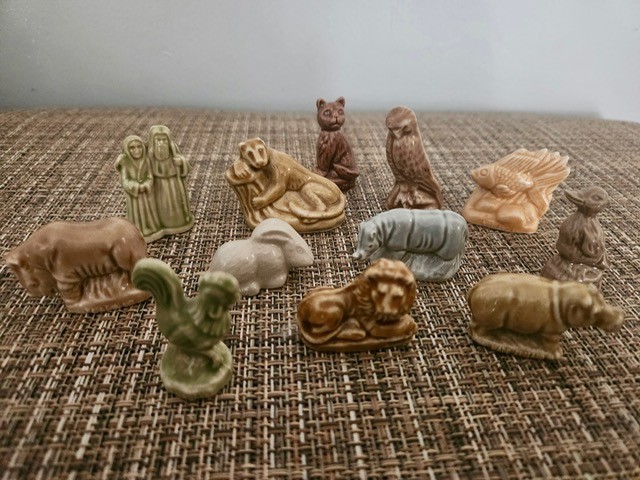Vintage Wade Whimsies Porcelain Figures from Red Rose Tea, Rooster Lion and More Vintage Wade Whimsies Porcelain Figures from Red Rose Tea, Rooster Lion and More
