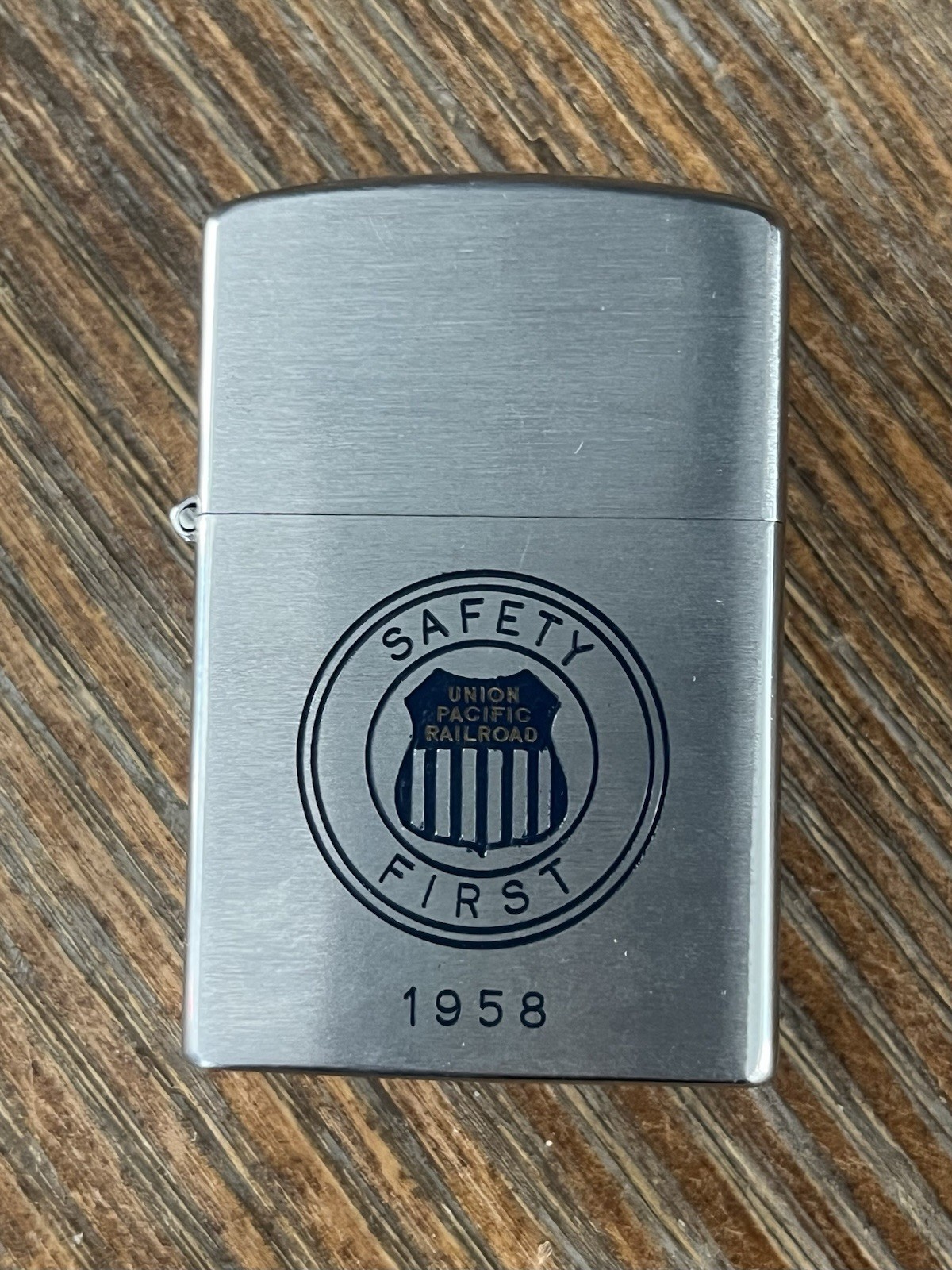 VTG 1958 UPRR SAFETY AWARD LIGHTER W/BOX JET LINE JAPAN UNION PACIFIC RAILROAD