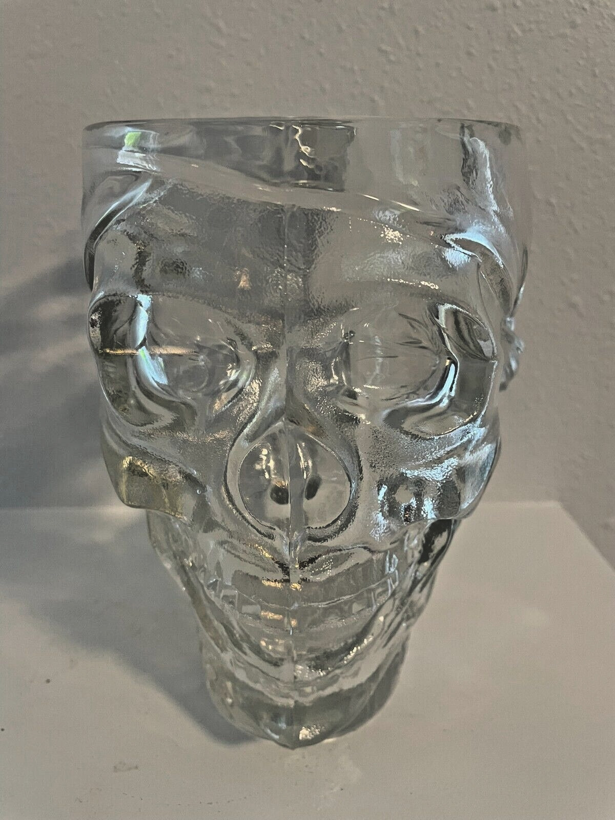 Treasure Island Casino Pirate Skull Clear Glass Large 32 oz luminarc Mug