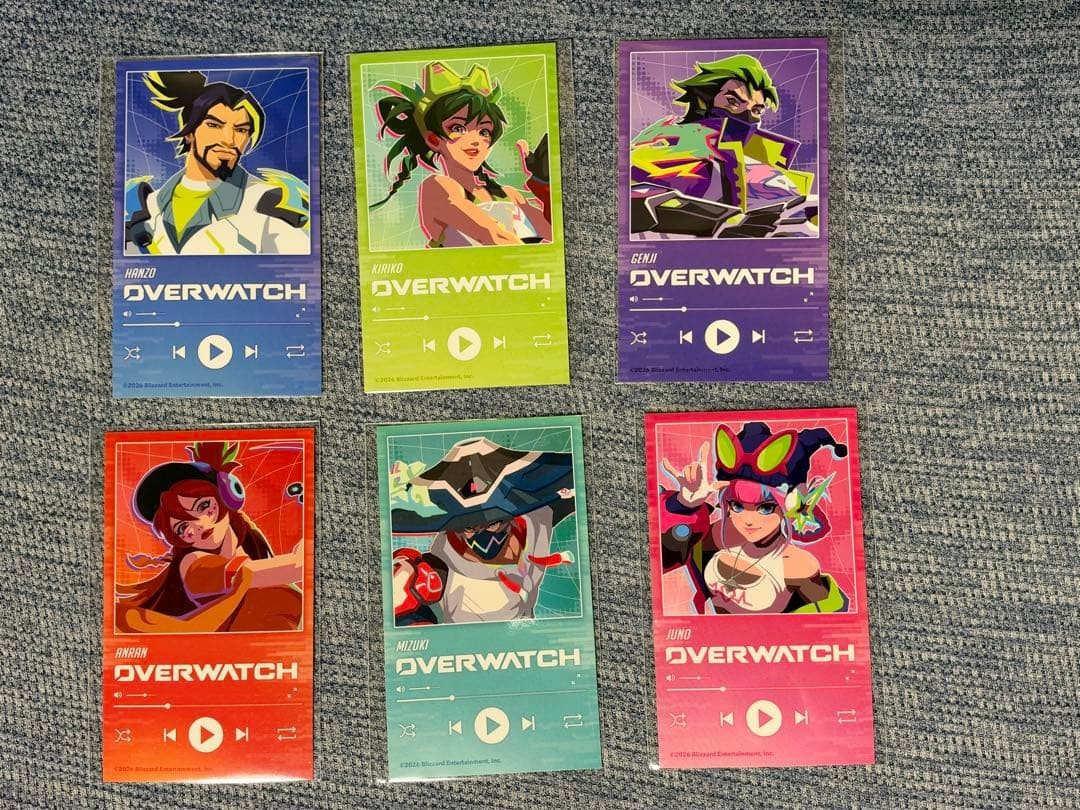 Overwatch Raffle Prize E Complete Set 6 Pieces