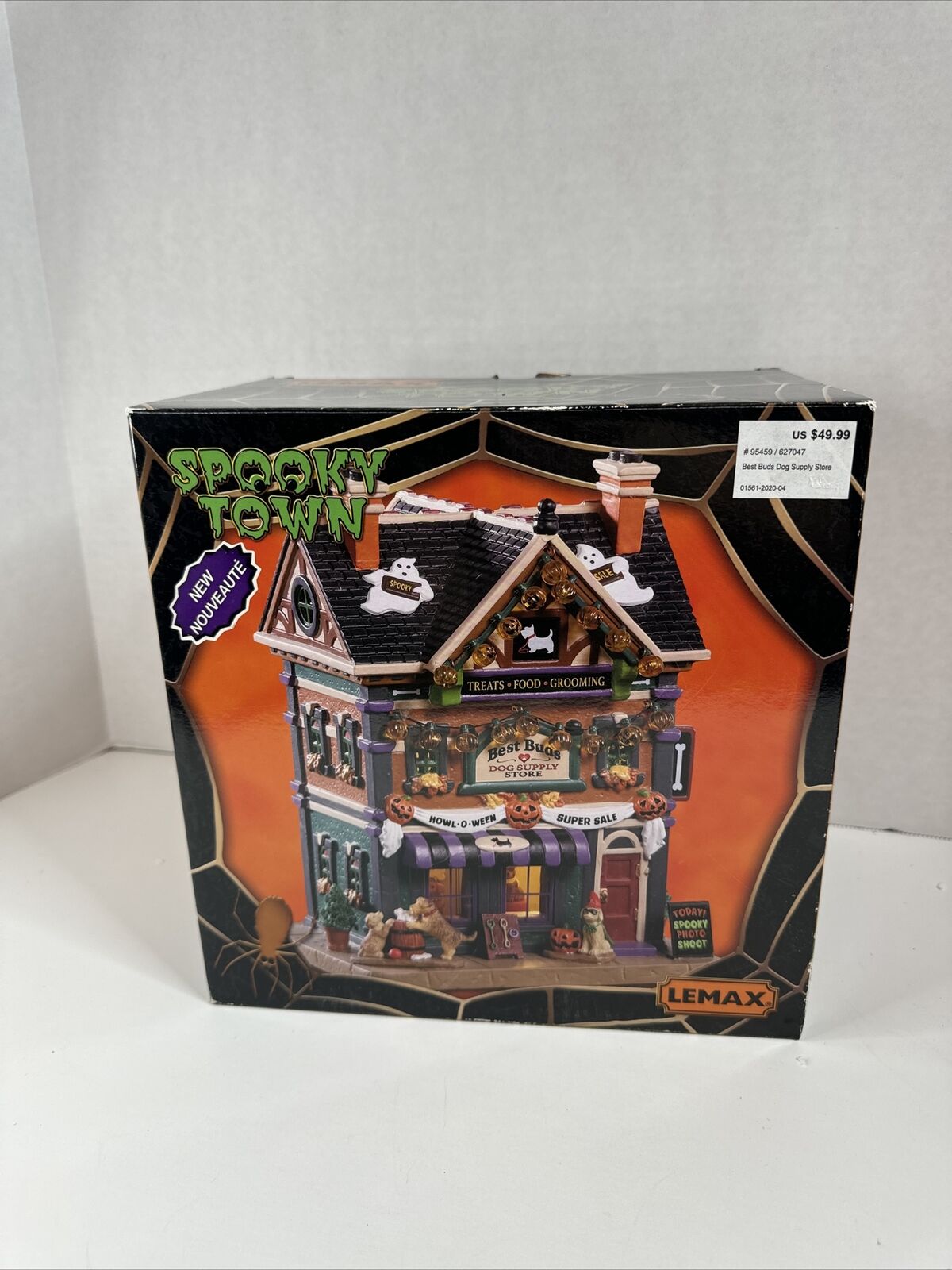 Lemax Spooky Town Best Buds Dog Supply Store #95459 Lighted Building Read