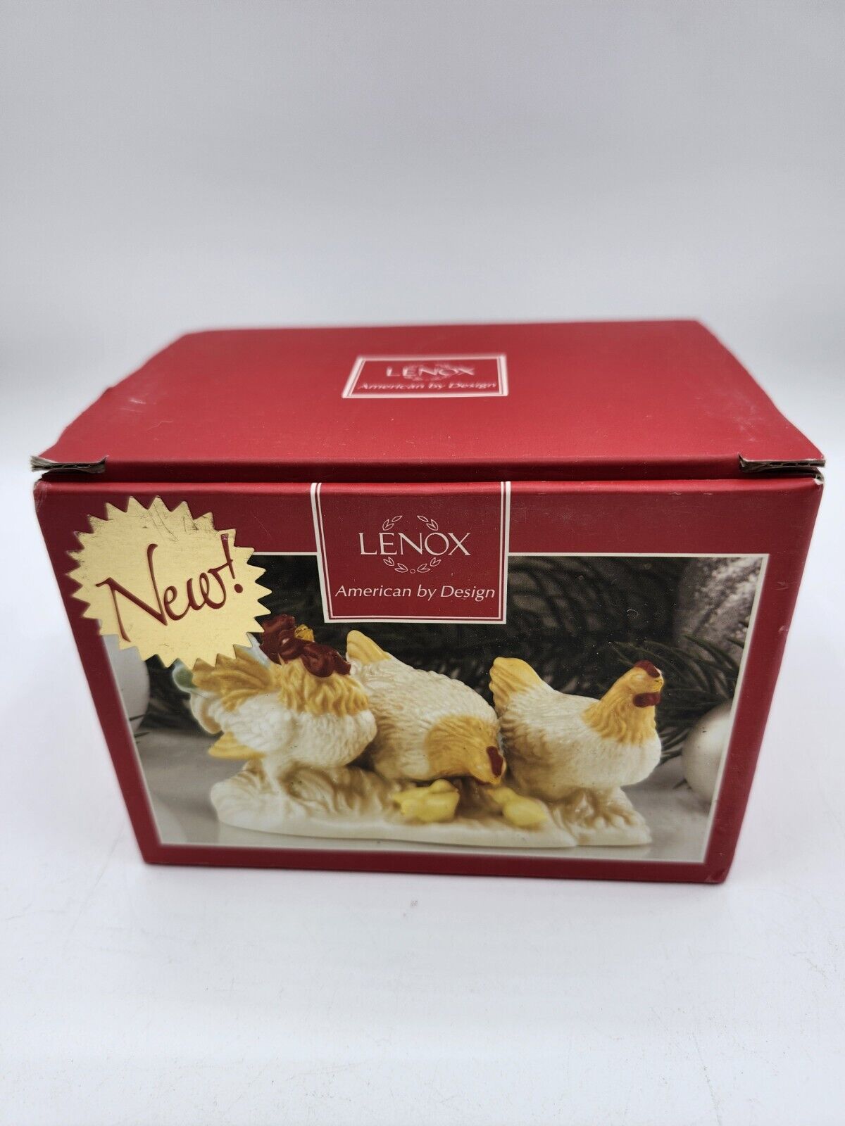 LENOX Nativity FIRST BLESSING ROOSTER and CHICKENS Figurine #841847 