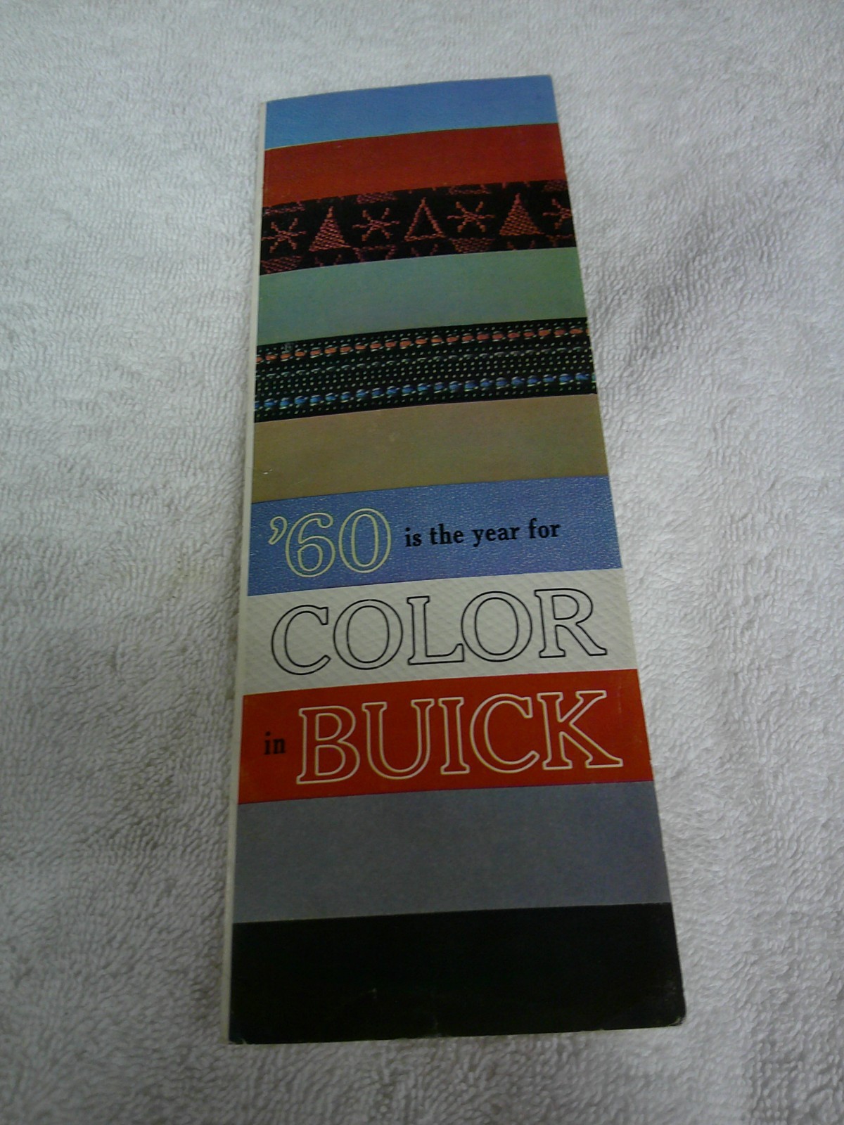 1960 Buick Electra Lesabre Invicta Dealer Color Brochure With Paint Chips