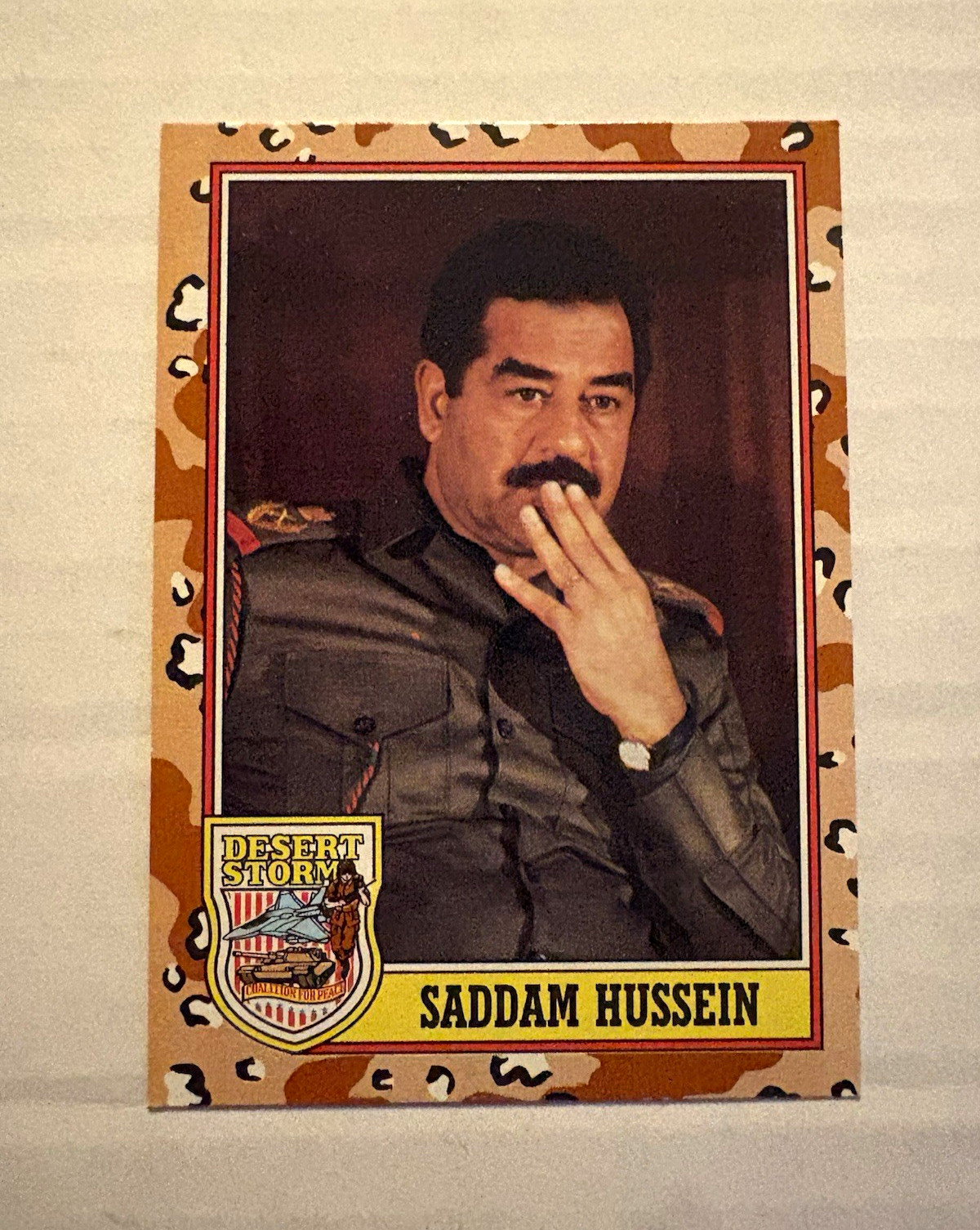 Topps Desert Storm 3rd Series 1991 Saddam Hussein #189 Base Set Non-Sport Card