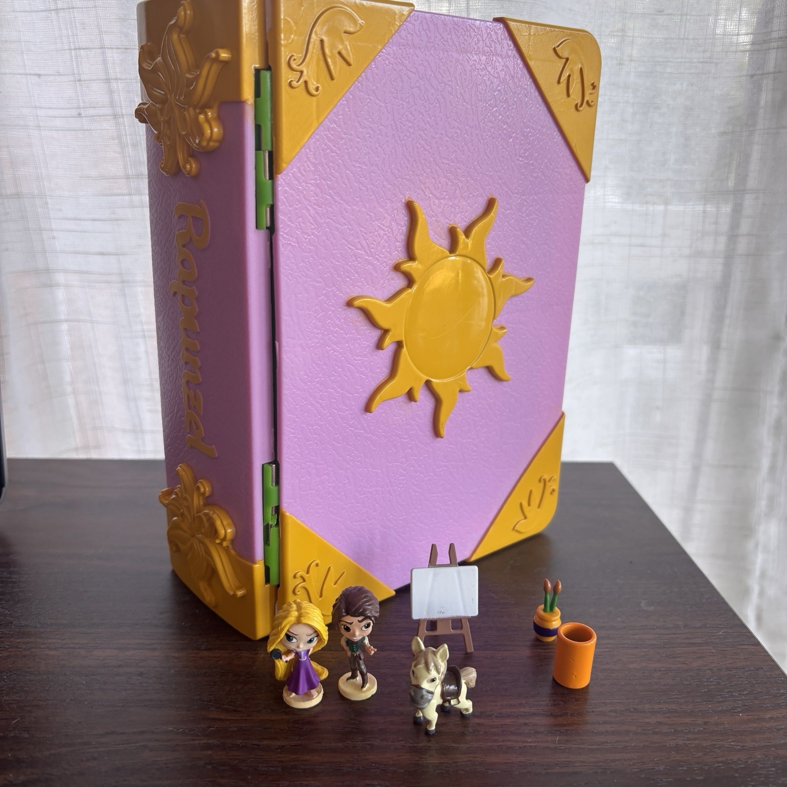 Disney Parks Princess Rapunzel Tangled Story book Play set castle tower & More