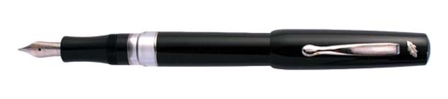 Stipula Vedo Onyx Black Cartridge/Converter Fountain Pen Iridium M Pt New In Box