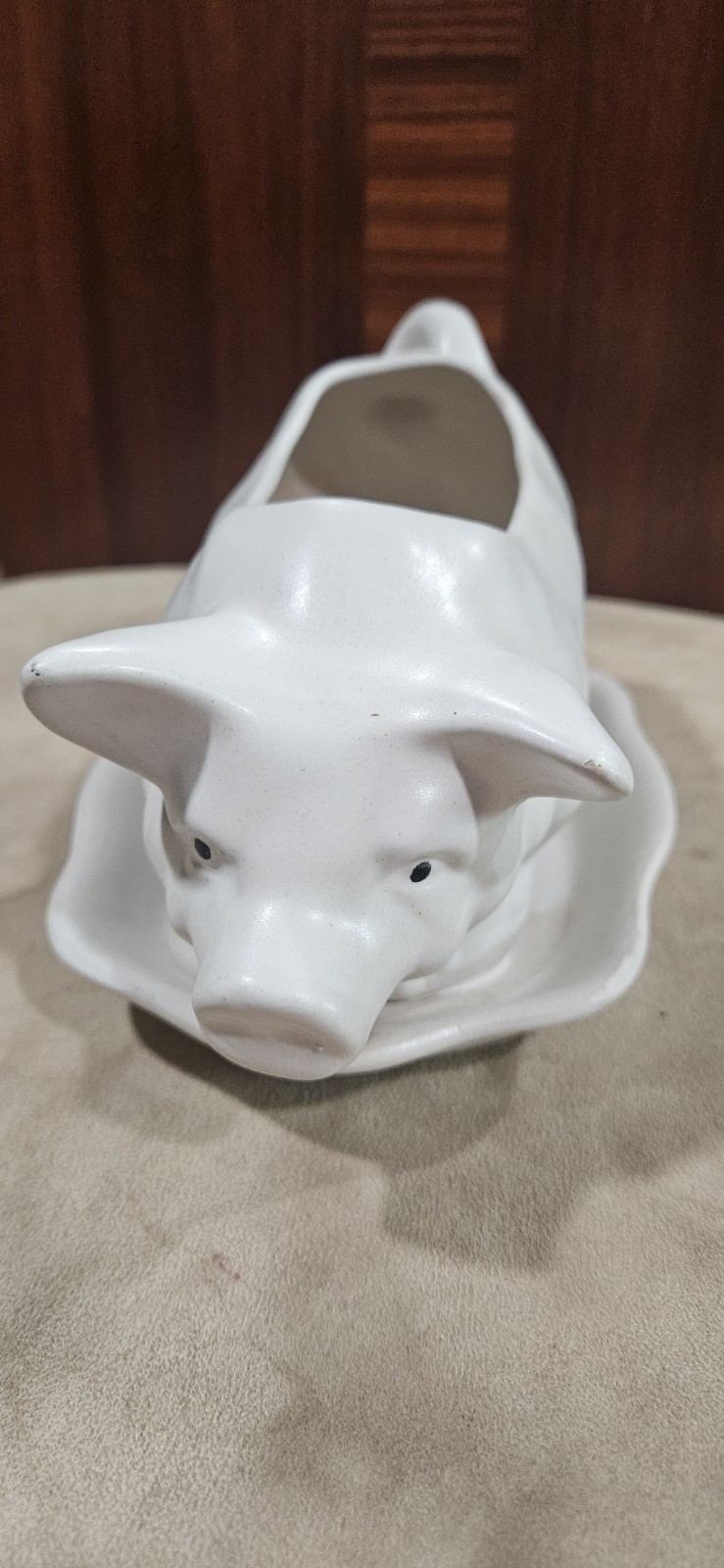 Pig Planter White 8 X 6\