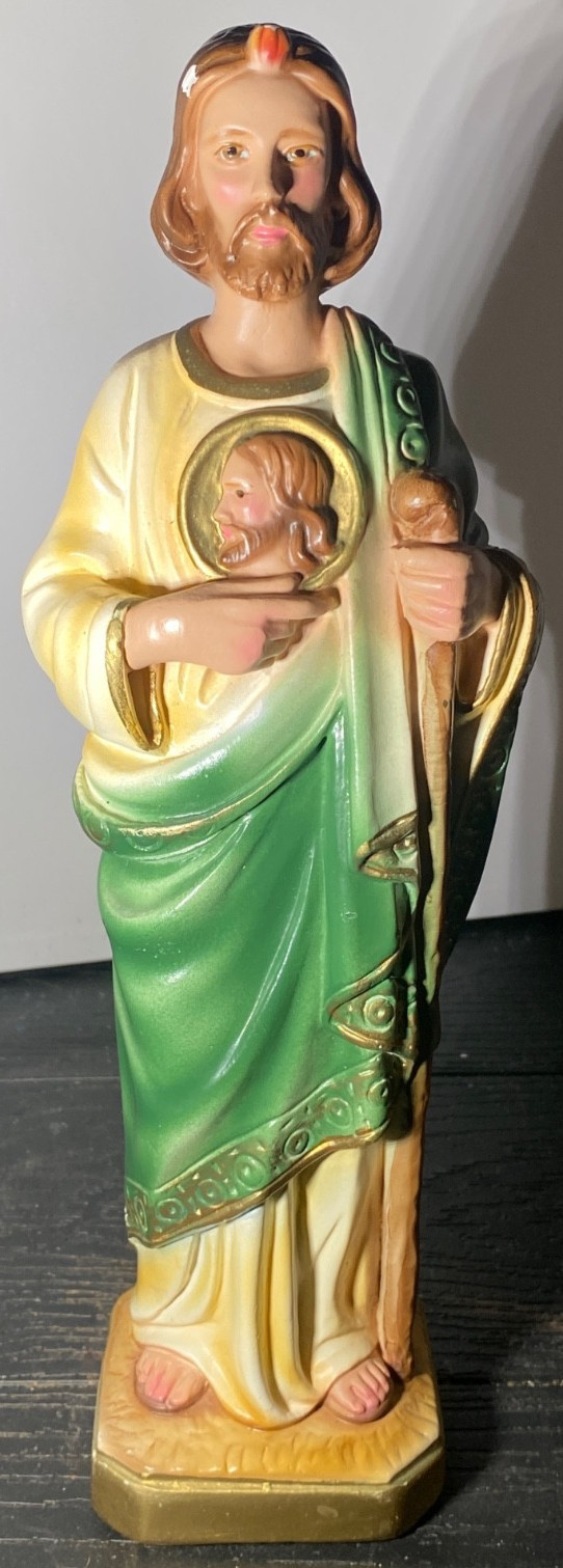 *** VINTAGE NUNS CONVENT COLUMBIA STATUARY SAINT JUDE STATUE 12.0\