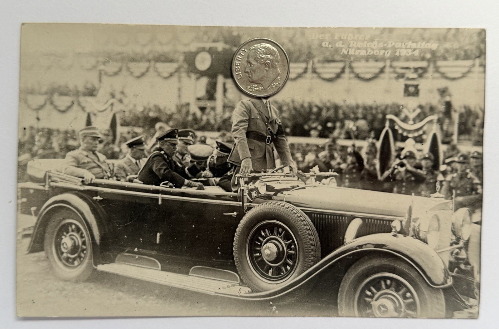 1936 RPPC Of Future German Leader And Guards. Writing And Date On Reverse, TOP 