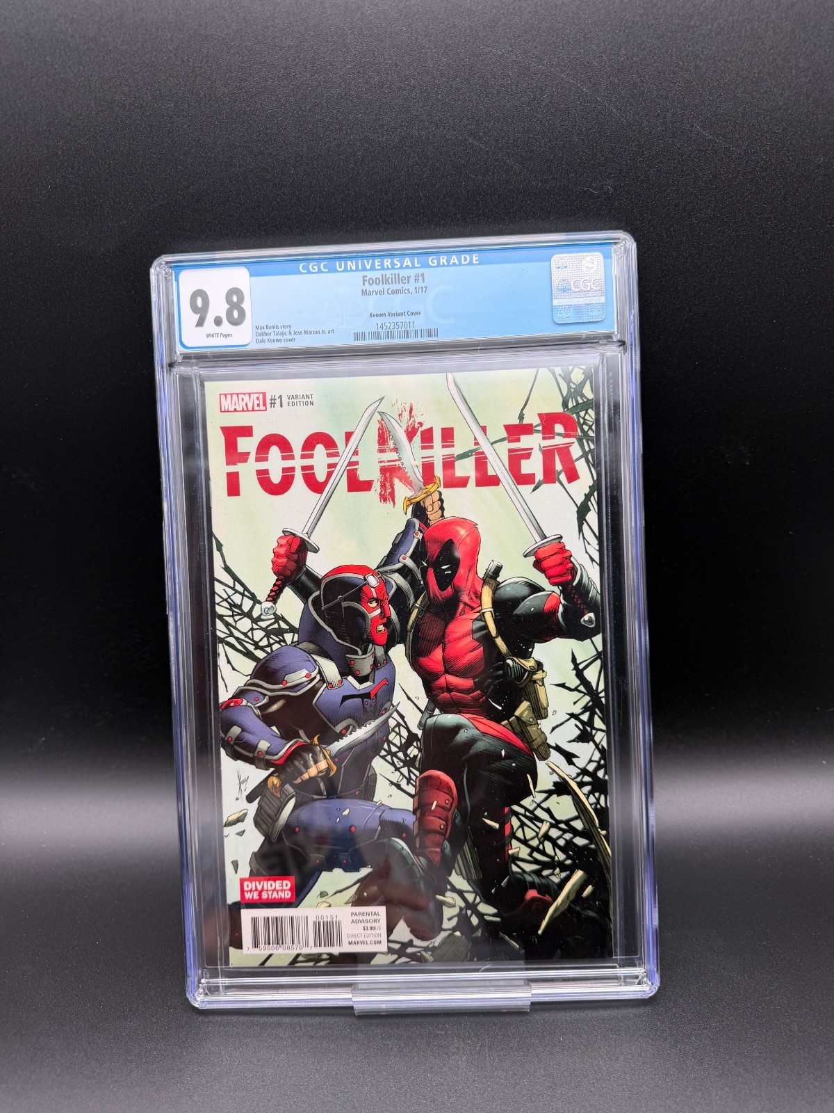 Foolkiller 1 CGC 9.8 VENOM VARIANT Marvel 2017 Deadpool Max Fury Psychiatrist