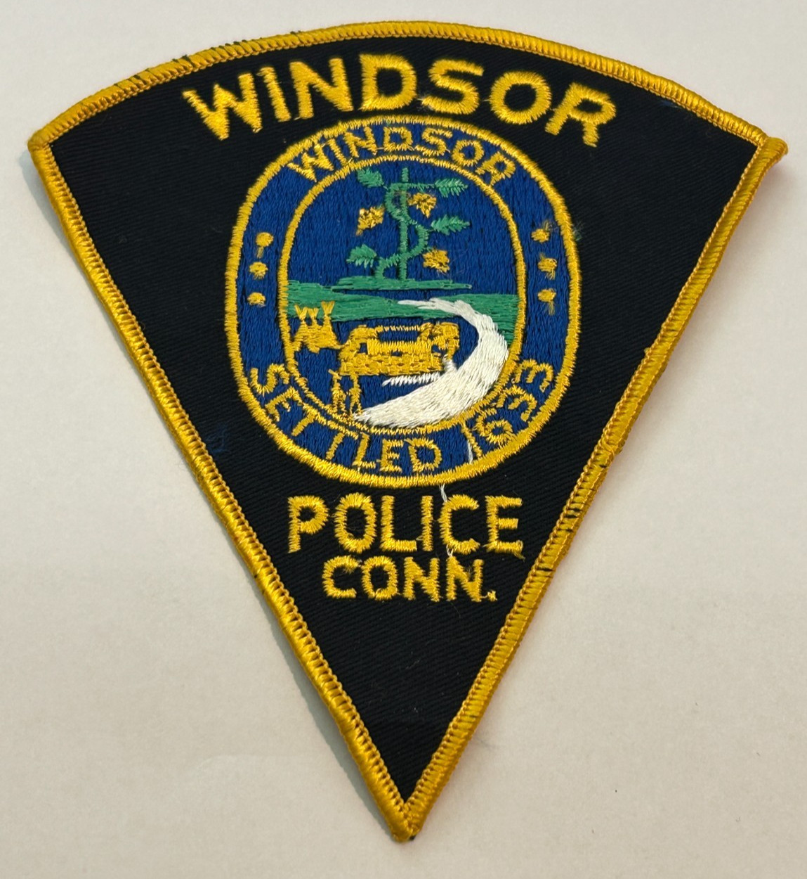 Vintage Windsor Connecticut Police Patch Unused