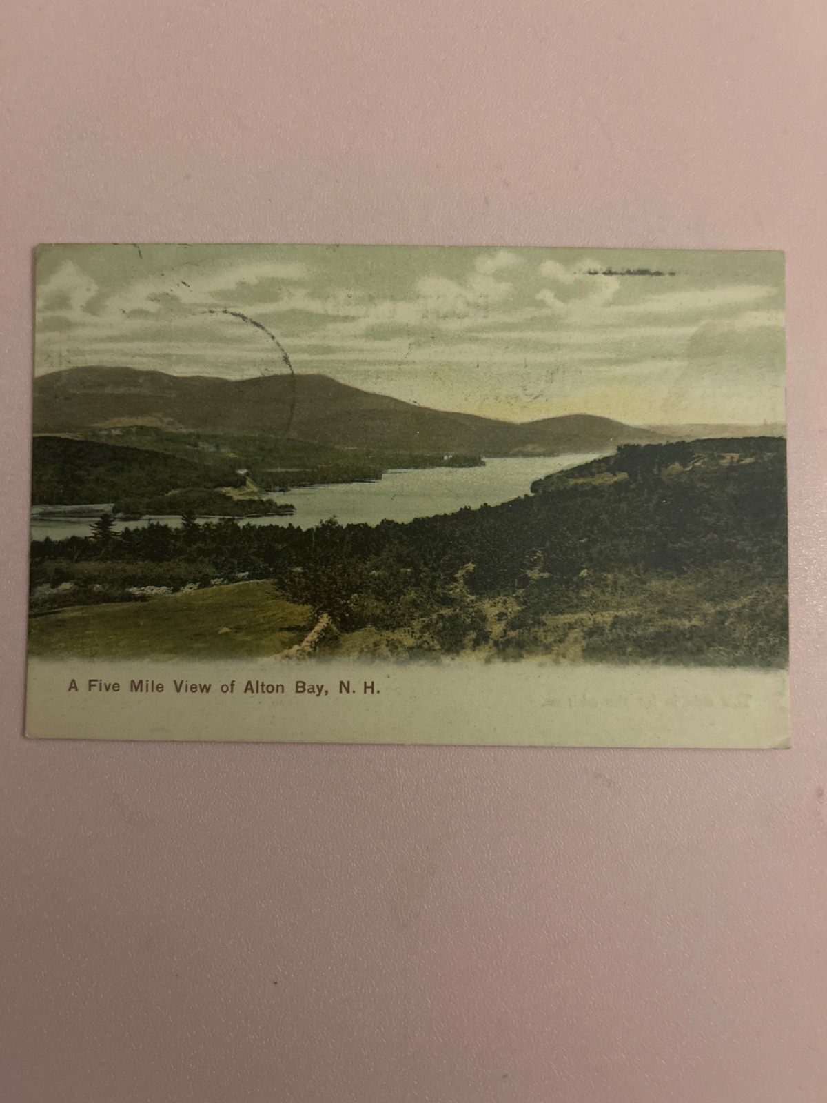 1907 a five mile view of Alton Bay, NH