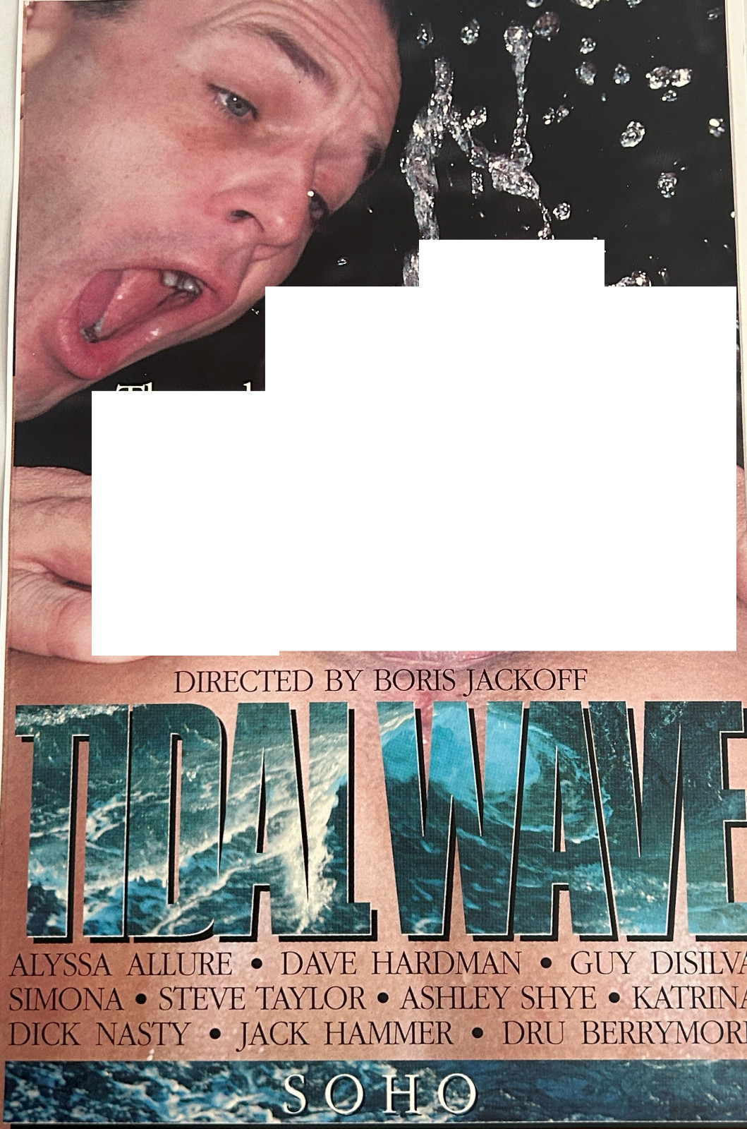 Adult Pin-Up Promo Ad Poster 11X17 Tidal Wave SOHO \'97 Fetish Dru Berrymoore
