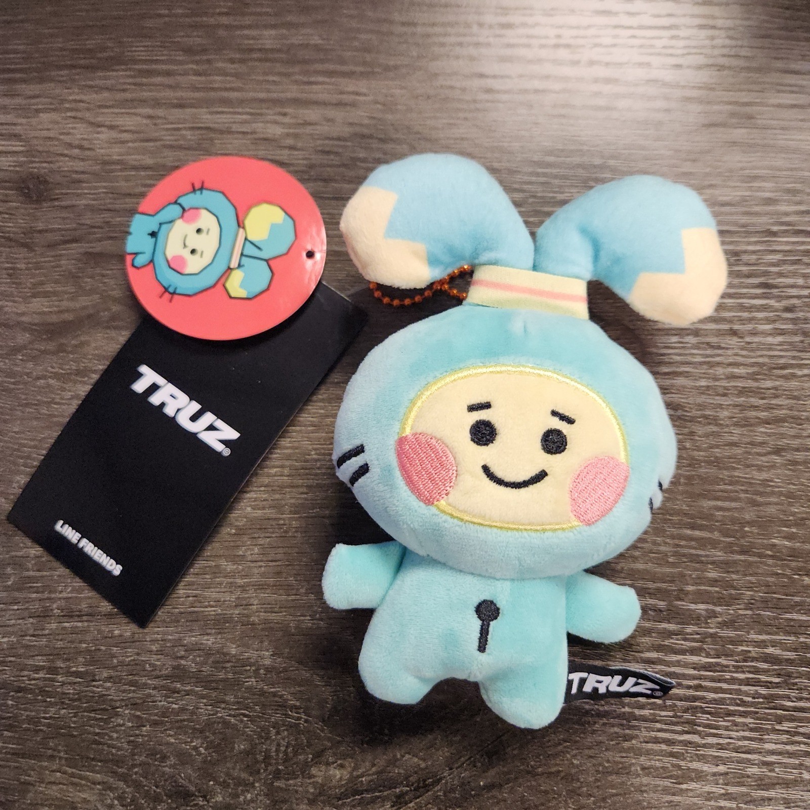 TREASURE TRUZ Official Goods YE-DEE Keychain Plush Bag Charm Line Friends NWT