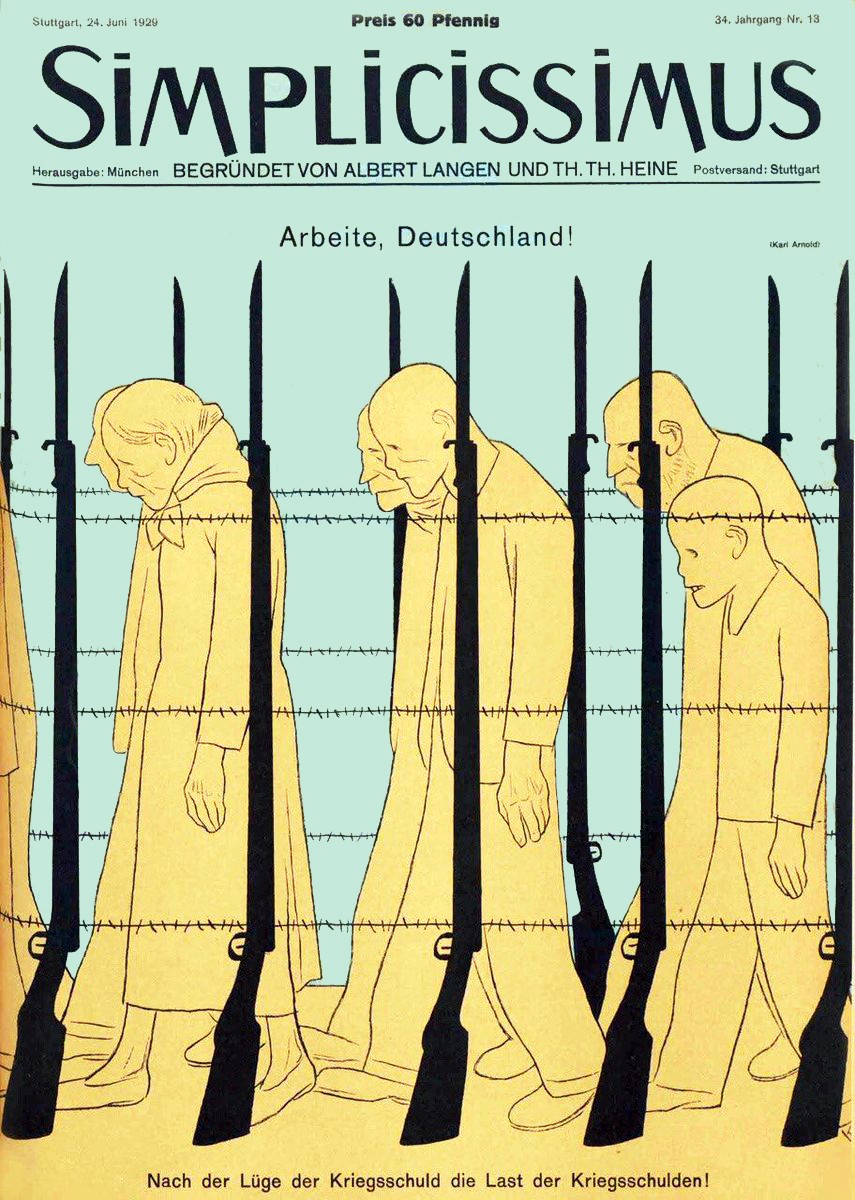 Simplicissimus Poster by Bruno Paul c1920s - CLASSIC DESIGN 💯💯 24x36”