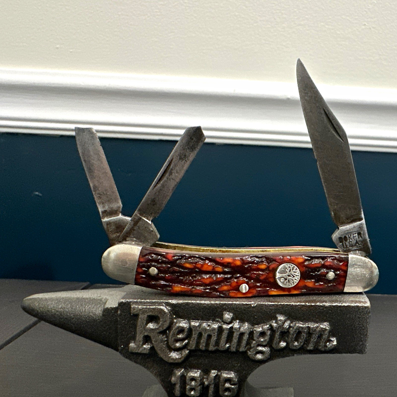 Böker Tree Brand Böker USA 3-Blade Jigged Bone Slipjoint Pocketknife