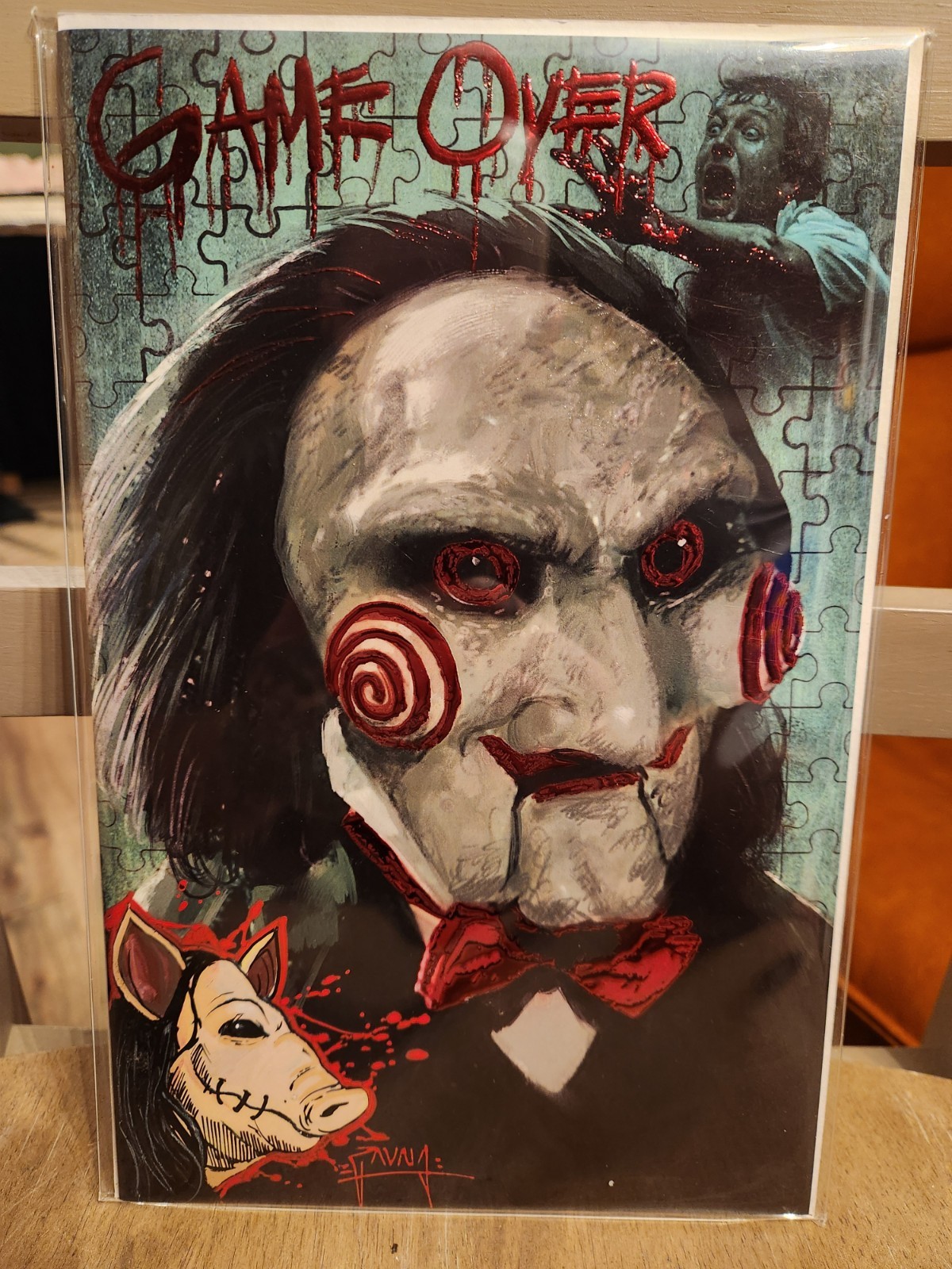 BIRTH OF A SLASHER JIGSAW ULTRA FOIL 28/200 WITH REMARK DONE BY MARTIN ZAVALA