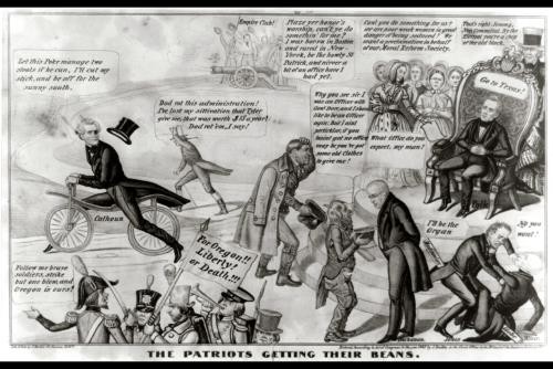 Washington DC United States James K Polk Andrew Jackson 1845 Political Cartoon
