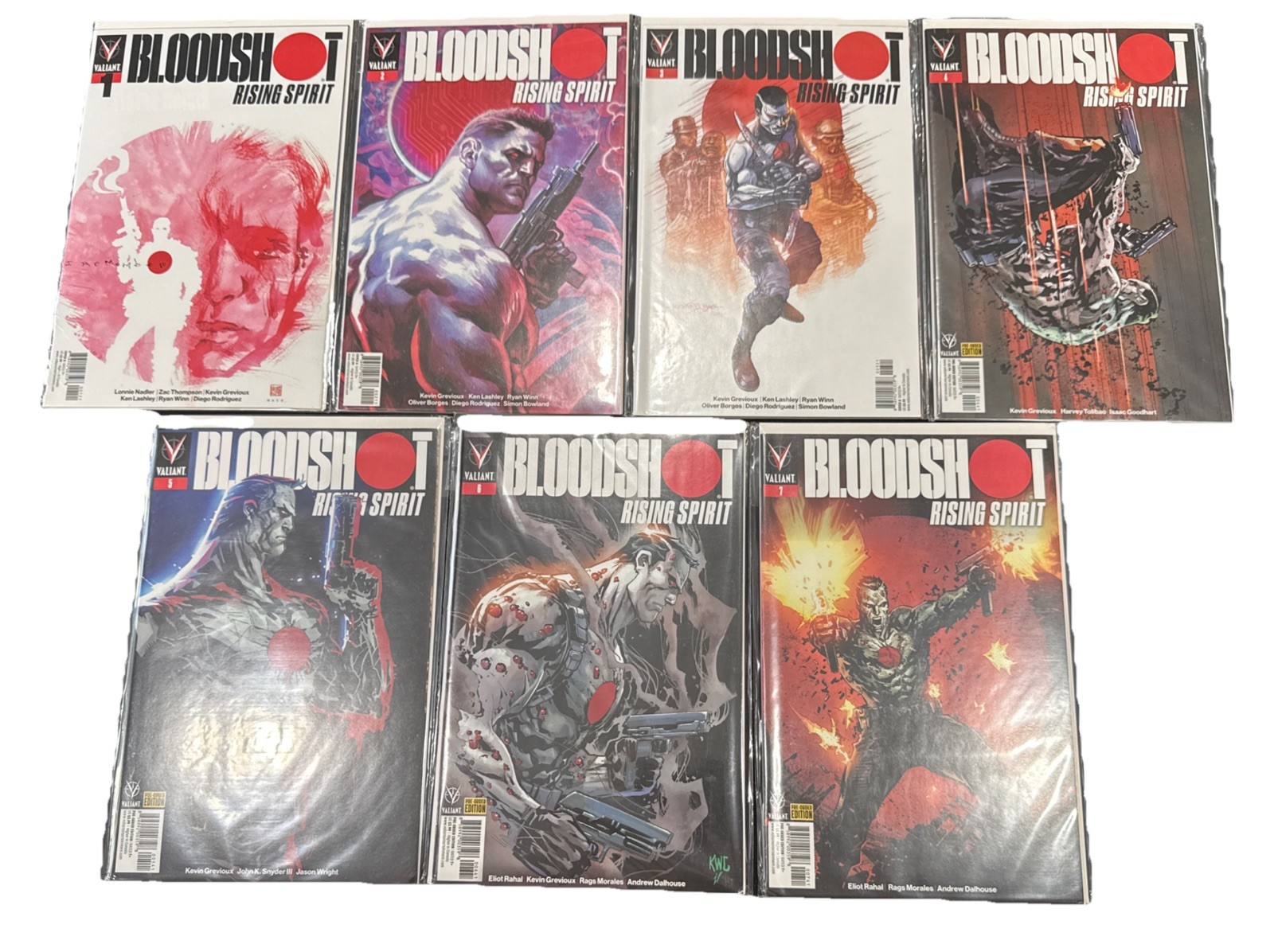 Bloodshot Rising Spirit #1-7 -VALIANT 2018-variants/ Pre-Order Editions