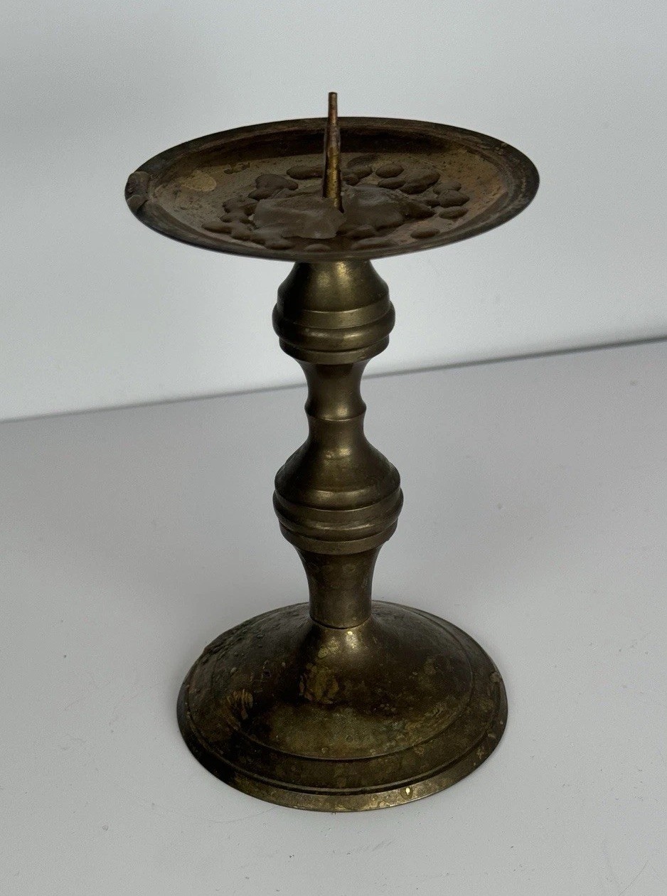 VTG Brass Pricket Candlestick Holder 5.5” Taper Candle Spike Base