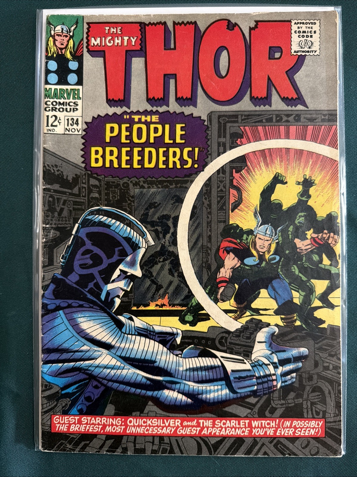 The Mighty Thor #134 1st App. High Evolutionary Marvel Comics 1966 Vintage