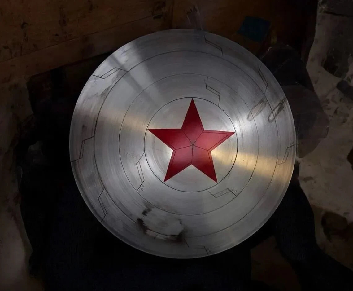 Custom Bucky Barnes Captain America Shield | Metal Replica | 22\
