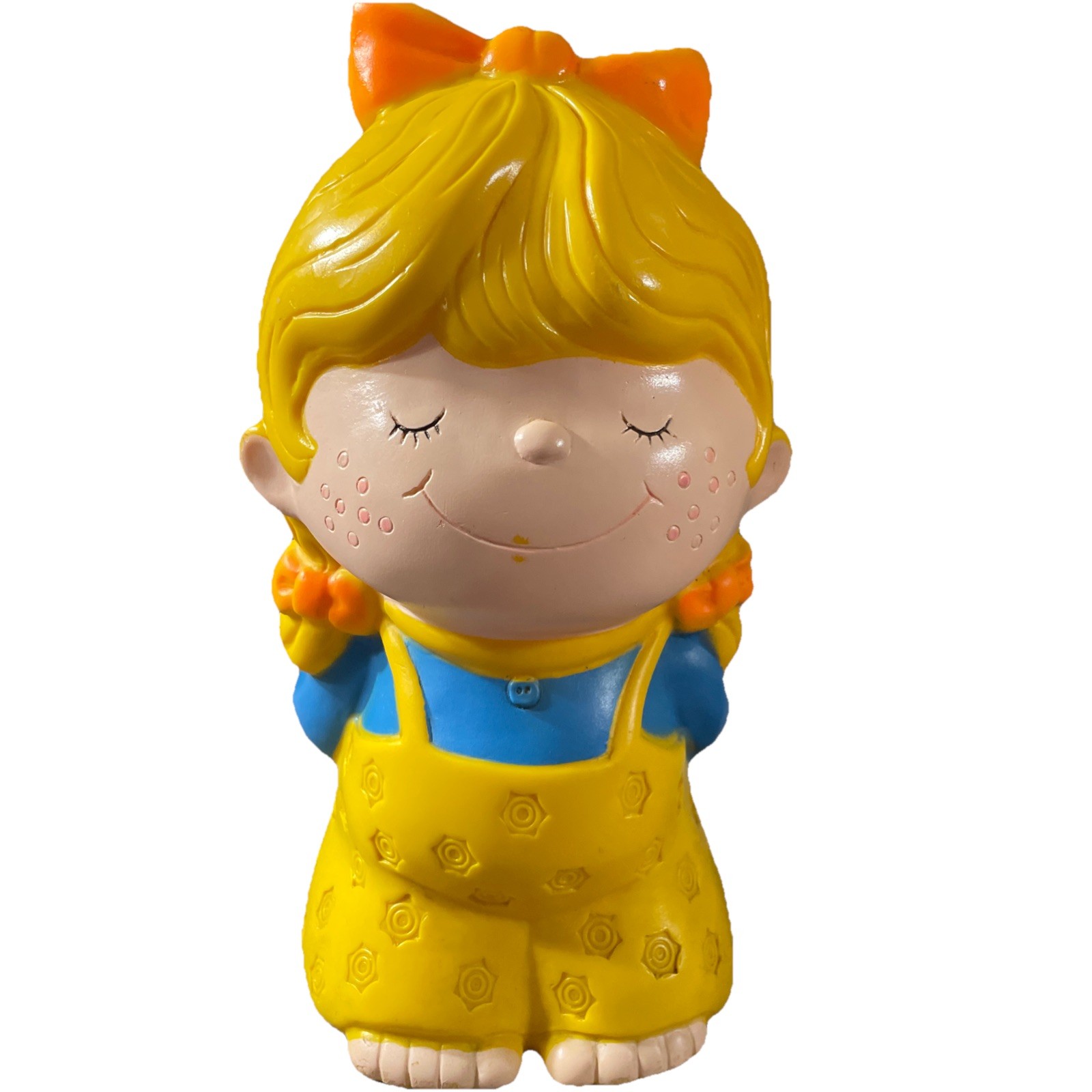 Vintage Little Sunshine Girl 1973 Russ Berrie Coin Bank