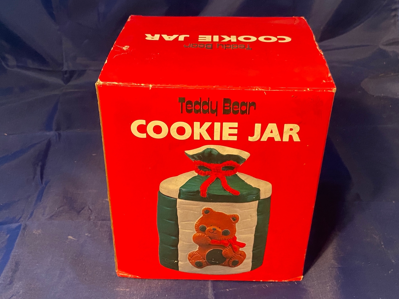 Vintage NOS Teddy Bear Cookie Jar Jasco