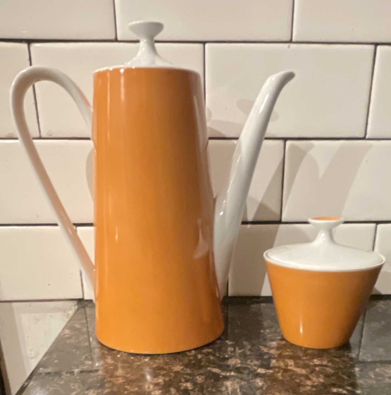 Vintage Fairwood Schonwald Germany, Hans Theo Baumann Coffee Pot, MCM German 13 Vintage Fairwood Schonwald Germany, Hans Theo Baumann Coffee Pot, MCM German 13