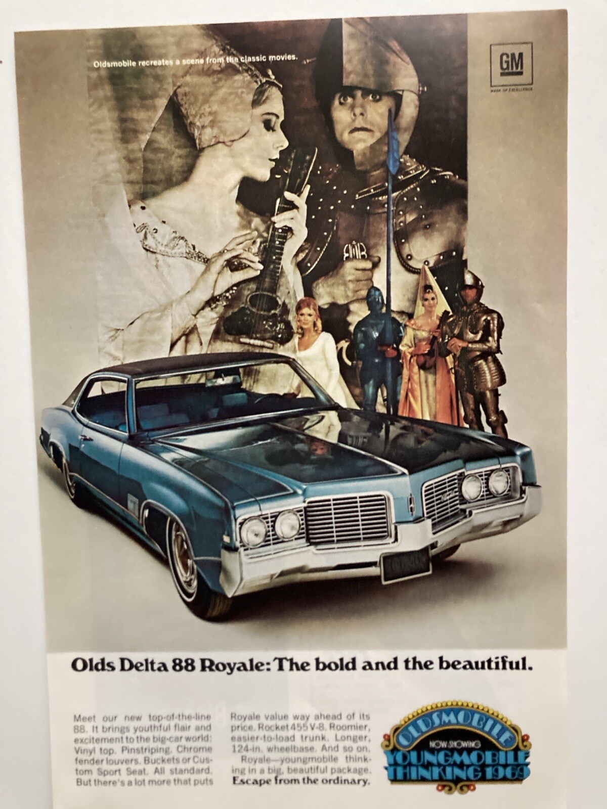 1969 Oldsmobile Delta Eighty Eight 88 Royale Print Ad Bold And Beautiful 1969 Oldsmobile Delta Eighty Eight 88 Royale Print Ad Bold And Beautiful