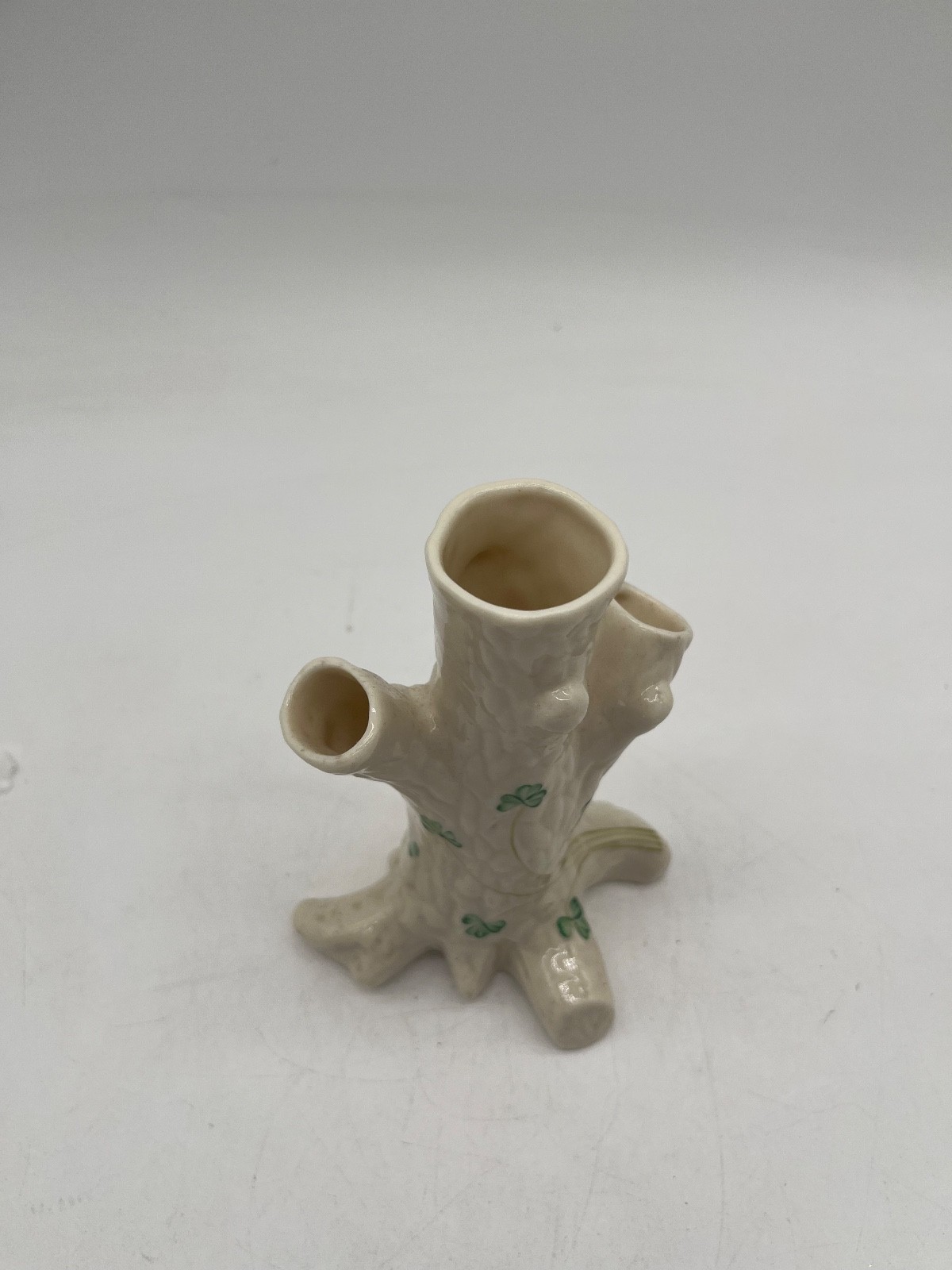 Vintage Belleek Shamrock Tree Trunk Vase Vintage 6 Vintage Belleek Shamrock Tree Trunk Vase Vintage 6
