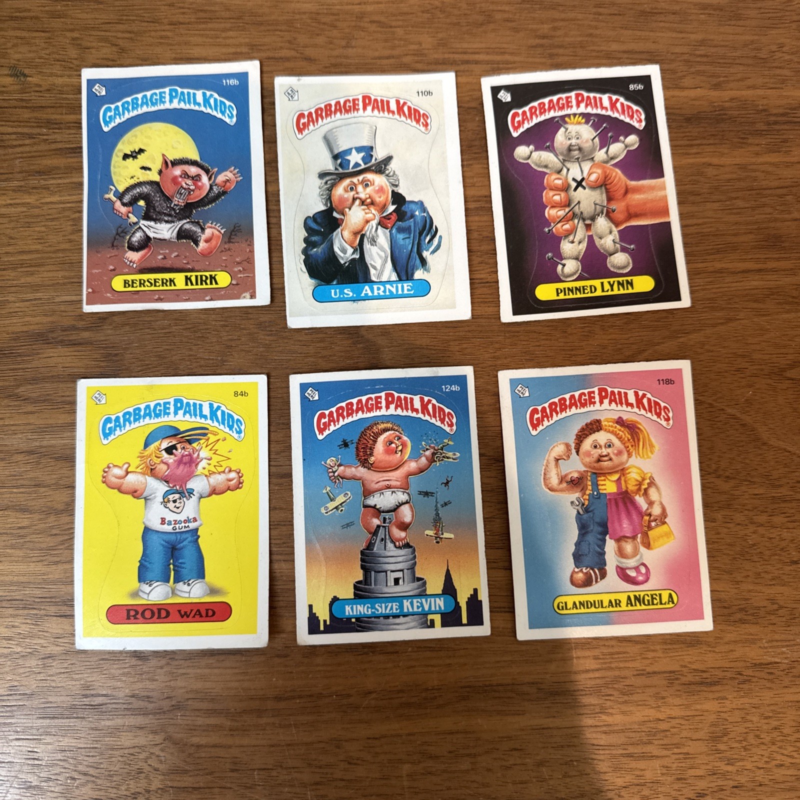 1986 Topps Garbage Pail Kids GPK Series 3 Lot of 6 Vintage Cards OS3