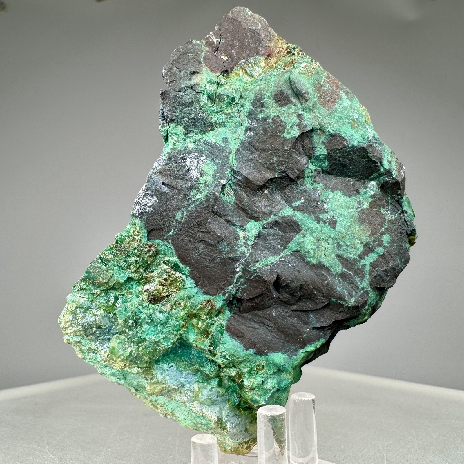 Chalcocite, Molybdenite, Malachite: Morenci mine, Morenci, Arizona, USA